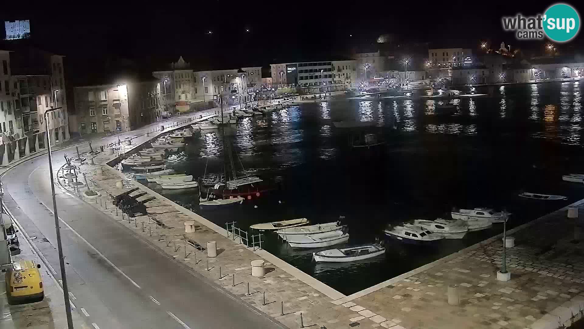 Webcam Senj – Panoramablick auf die Riva Senj