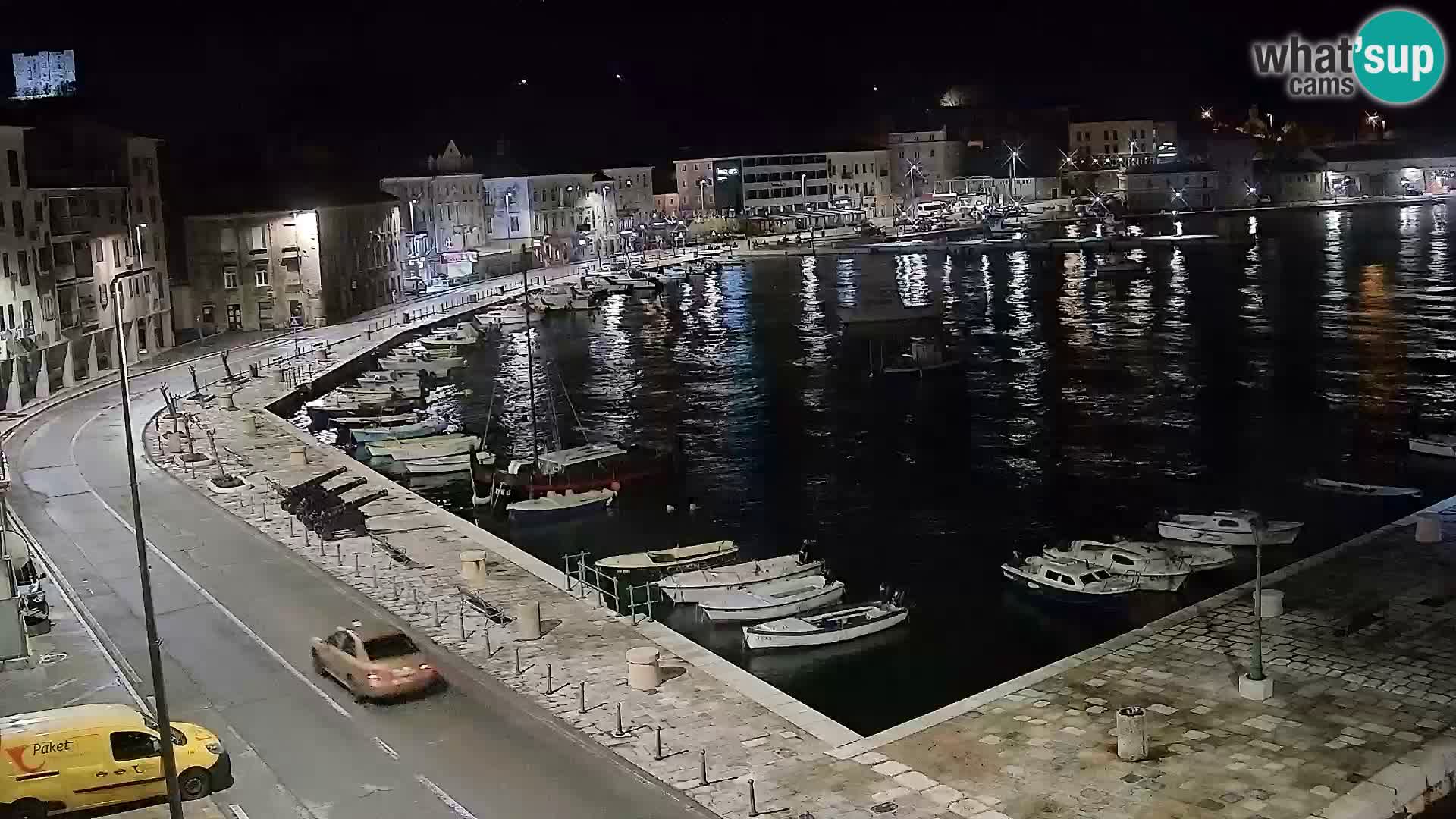 Webcam Senj – Panoramablick auf die Riva Senj