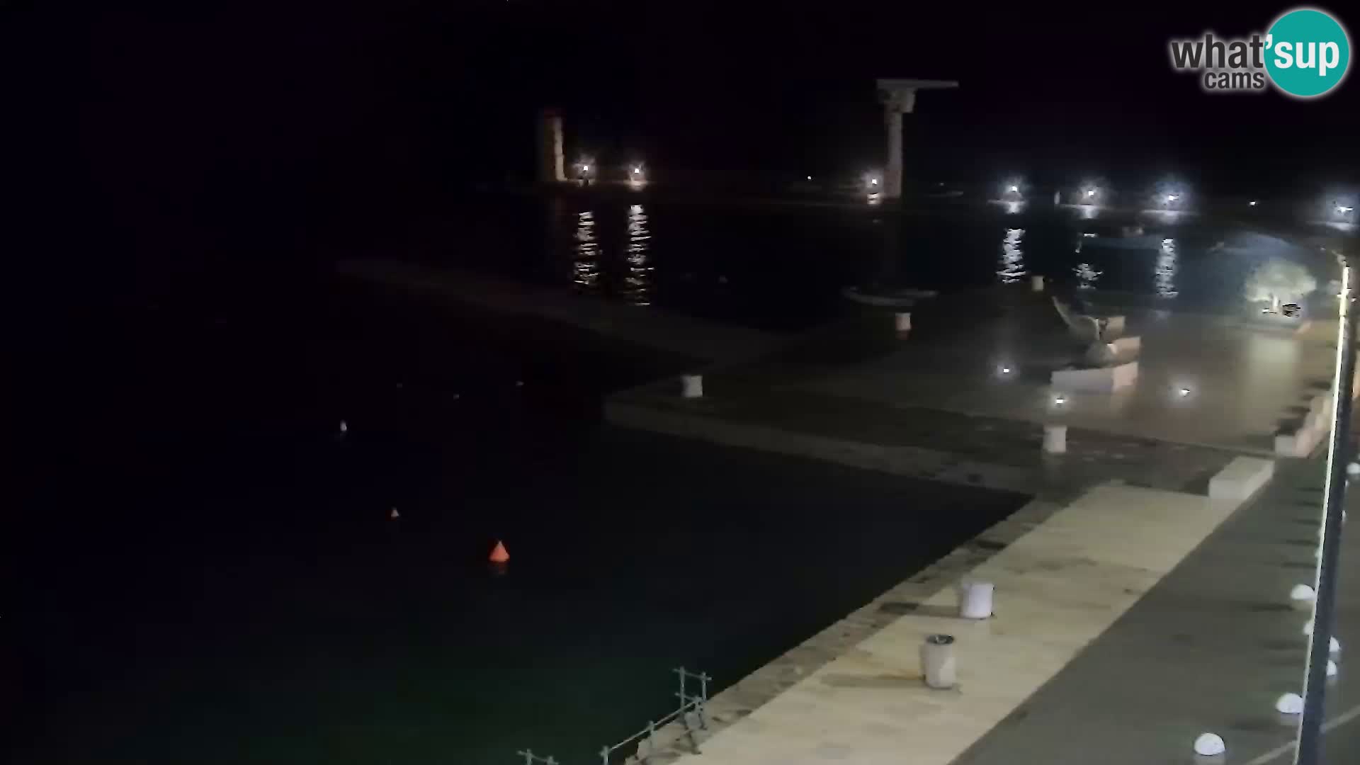 Webcam Senj – Panoramablick auf die Riva Senj