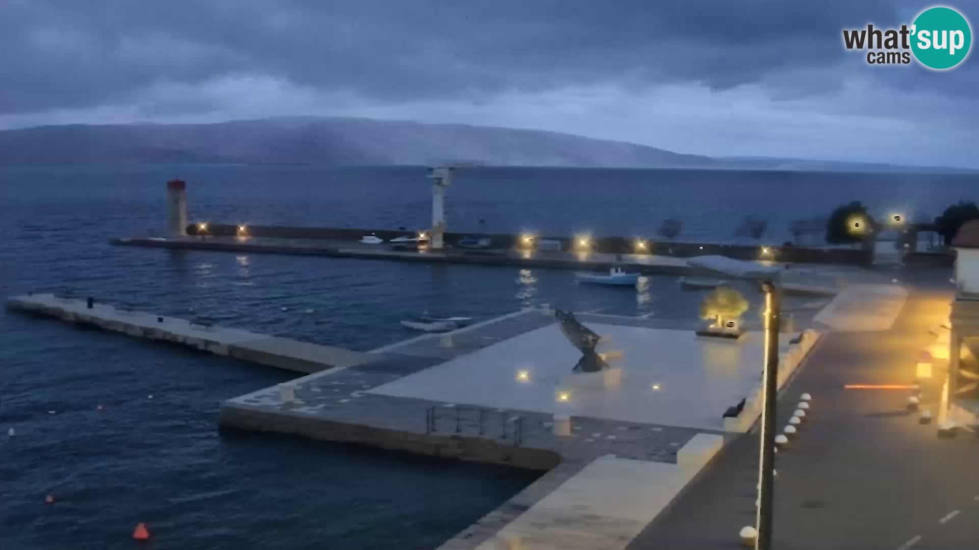 Kamera u živo Senj – Panoramski pogled na senjsku rivu