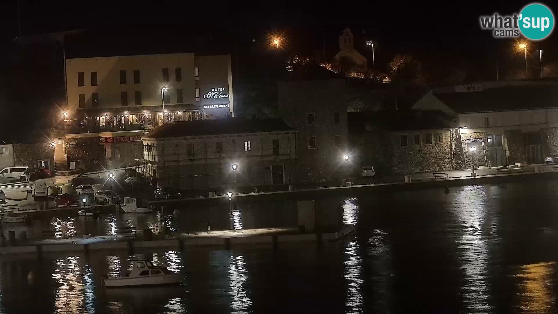 Webcam Senj – Panoramablick auf die Riva Senj