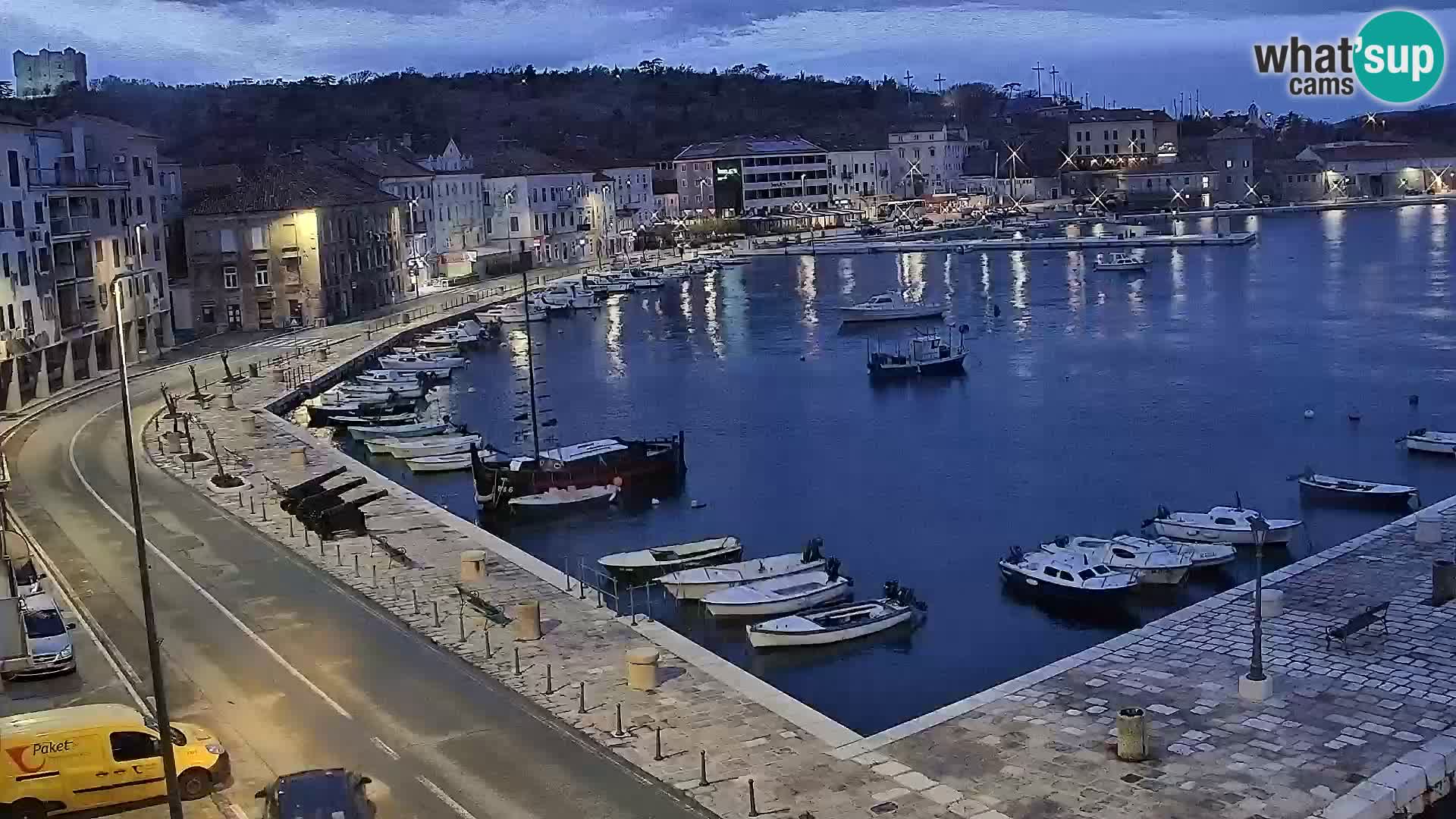 Senj Webcam – Panoramic view of Senj riva