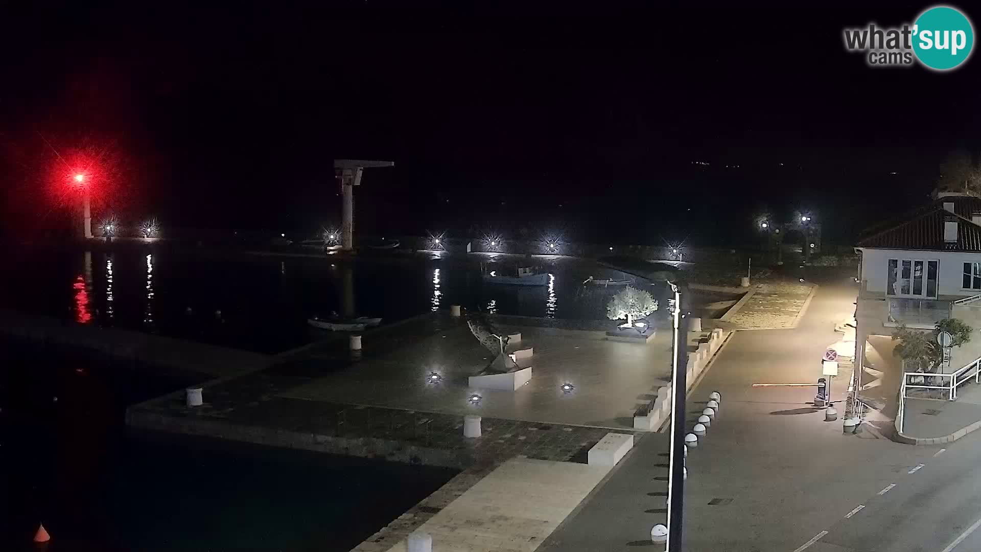 Livecam Senj – Vue panoramique de Senj riva