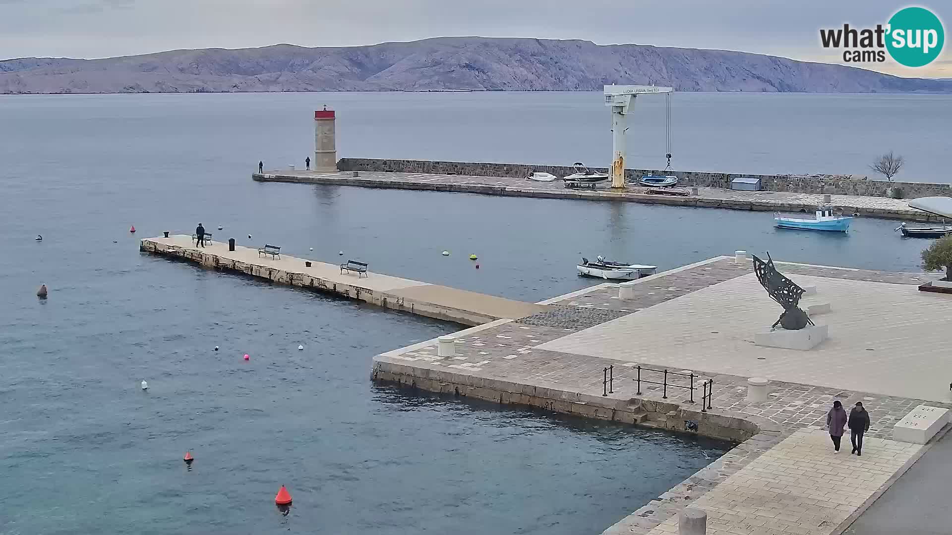 Kamera u živo Senj – Panoramski pogled na senjsku rivu