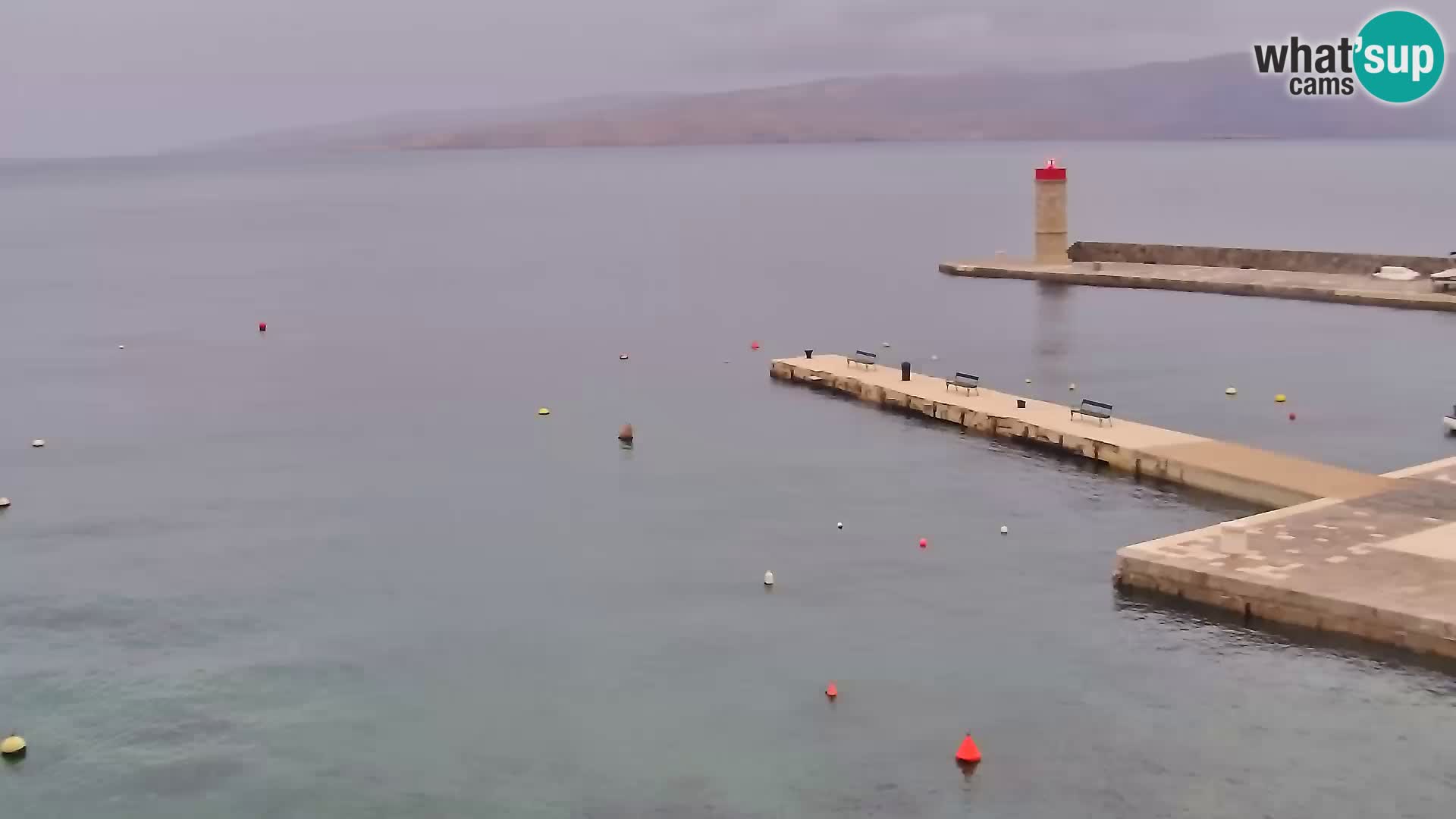 Webcam Senj – Panoramablick auf die Riva Senj