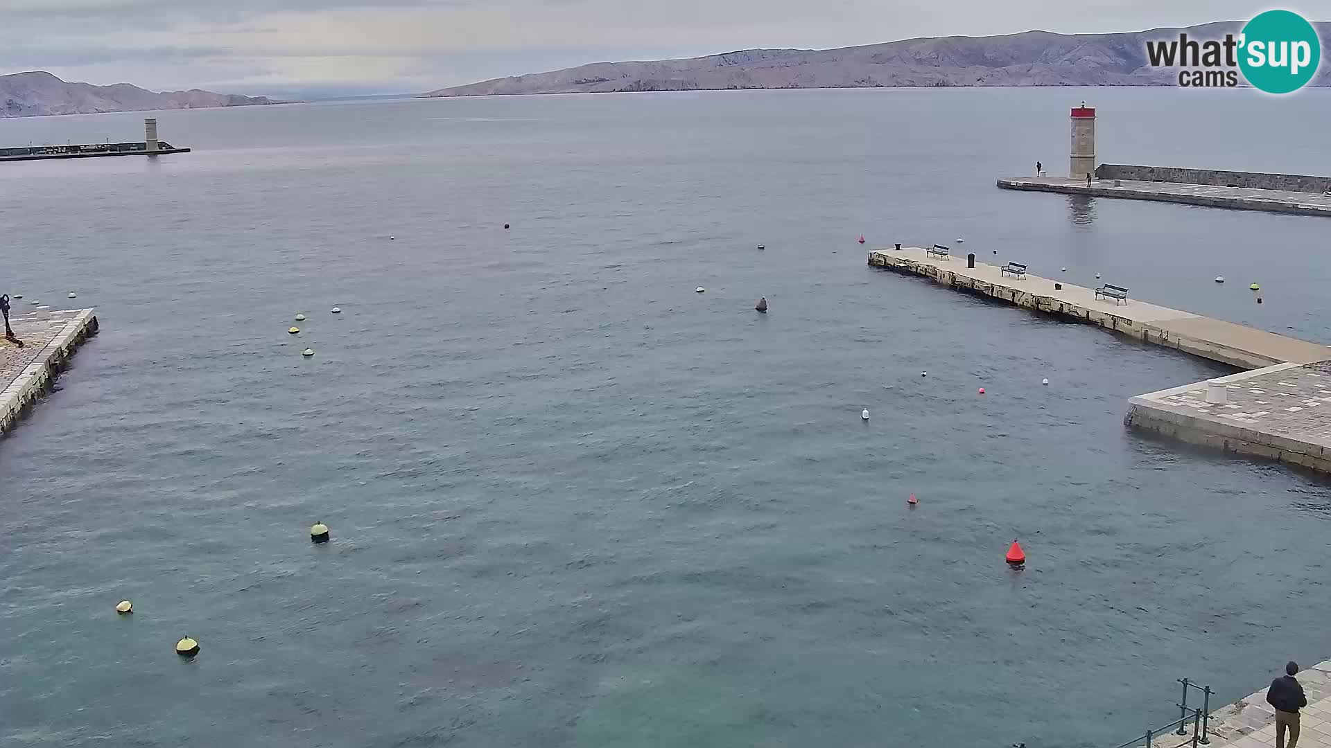 Senj camera en vivo – Vista panorámica de Senj riva