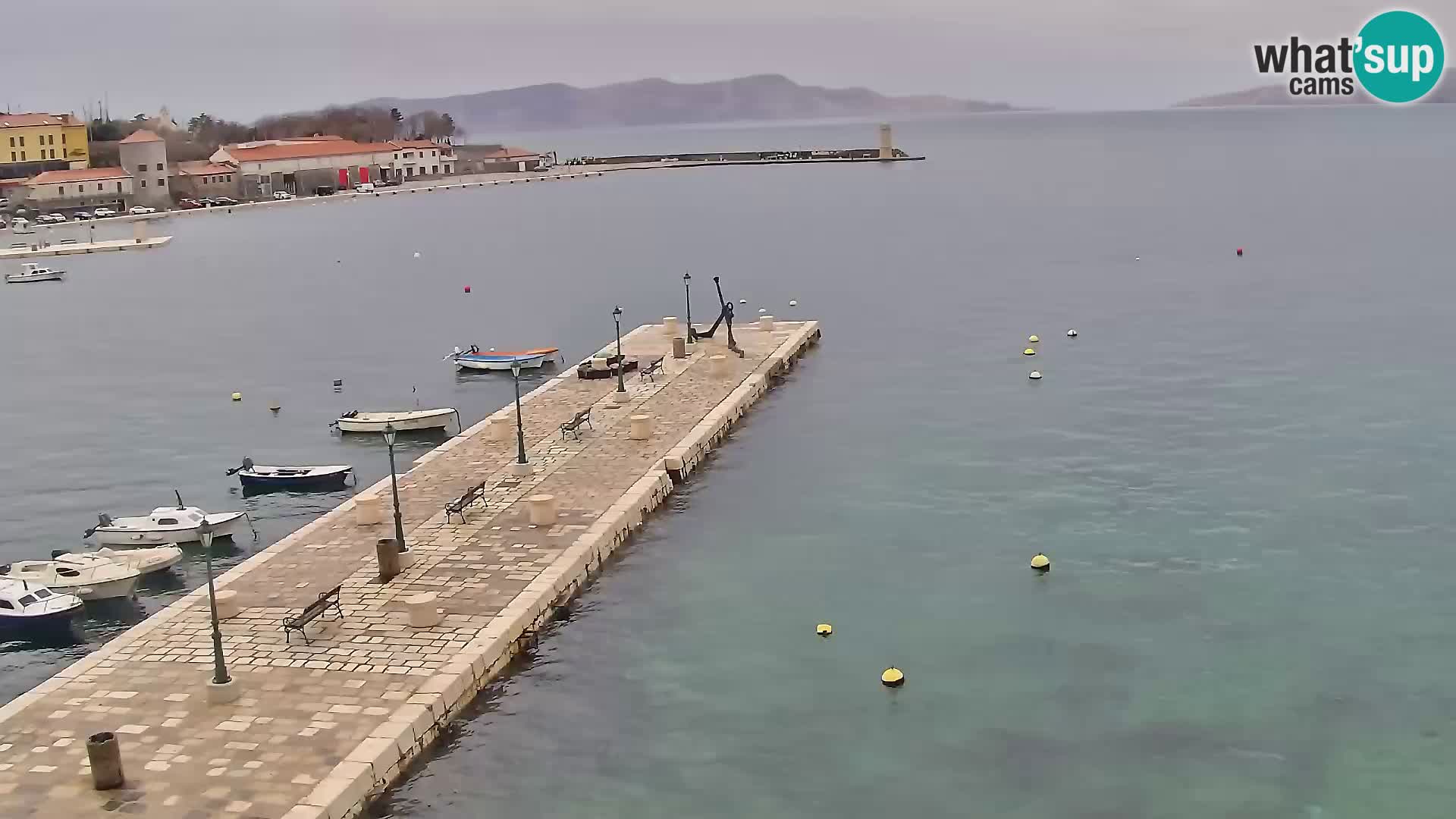 Kamera u živo Senj – Panoramski pogled na senjsku rivu