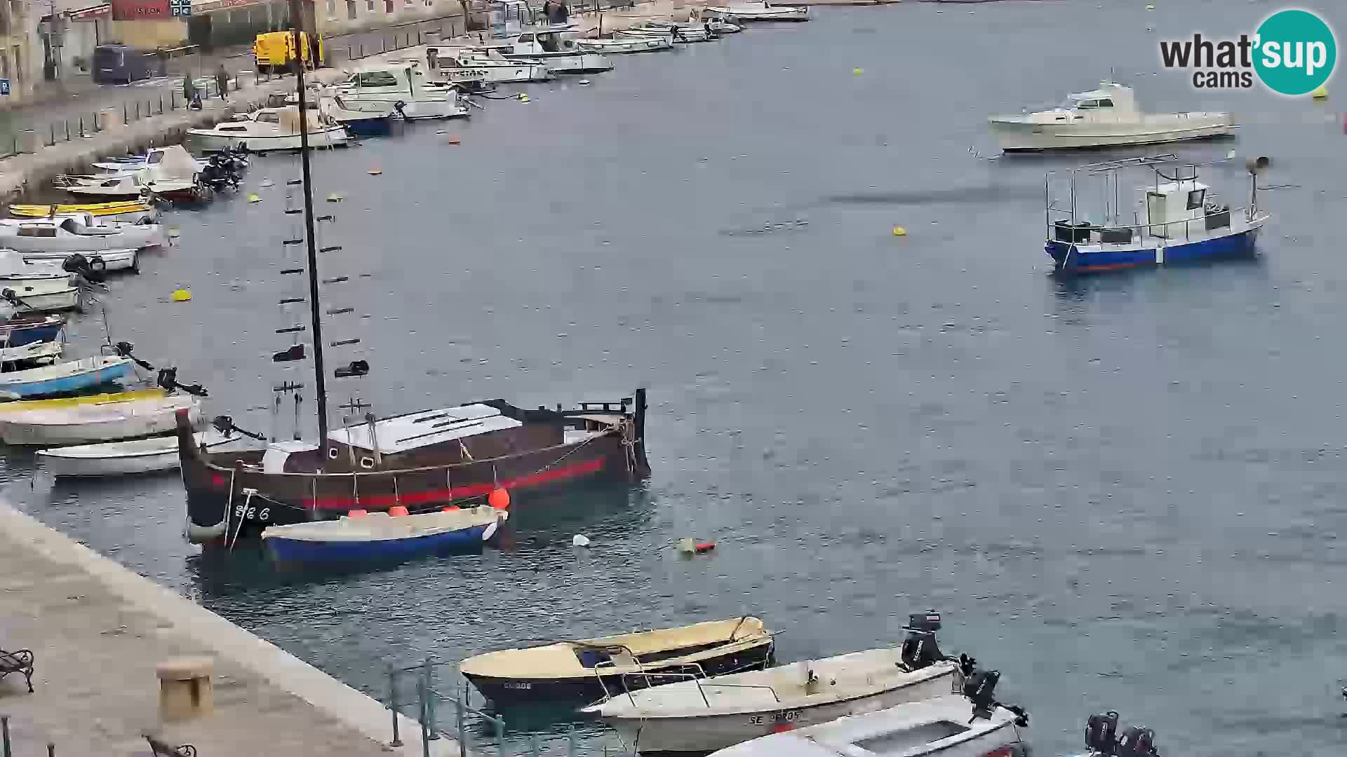 Livecam Senj – Vue panoramique de Senj riva