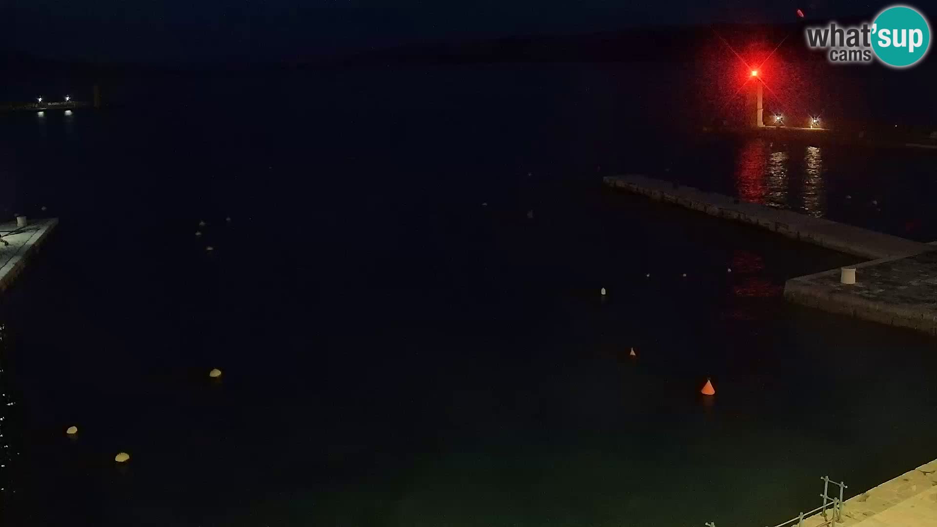 Livecam Senj – Vue panoramique de Senj riva