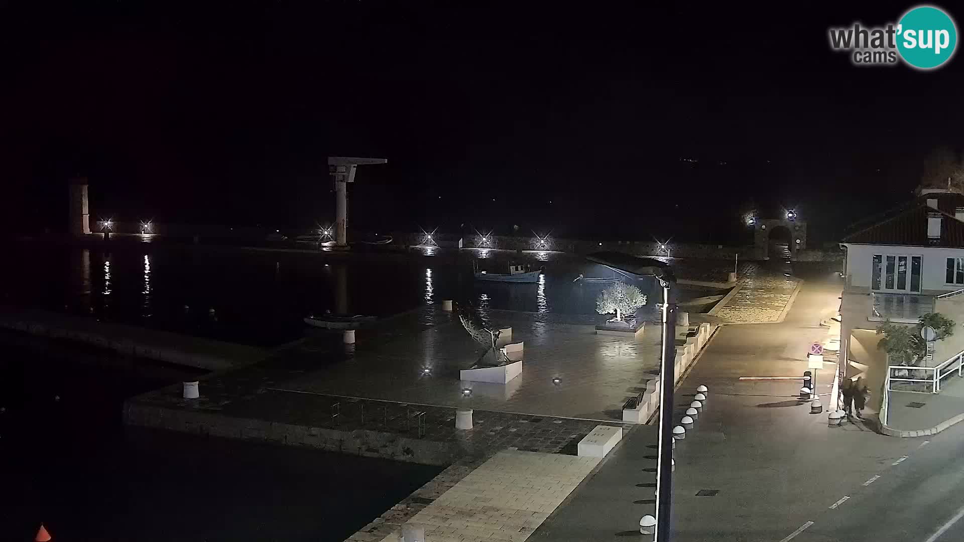 Webcam Senj – Panoramablick auf die Riva Senj