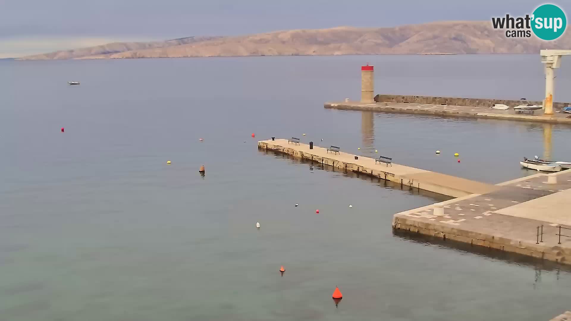 Webcam Senj – Panoramablick auf die Riva Senj