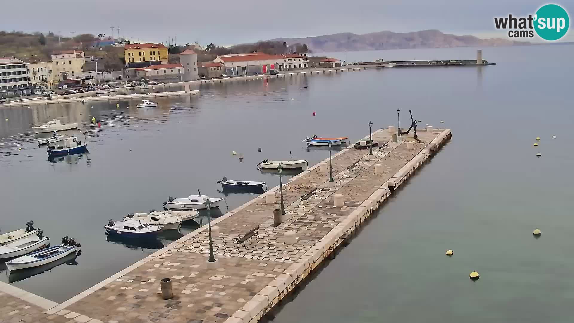 Kamera u živo Senj – Panoramski pogled na senjsku rivu