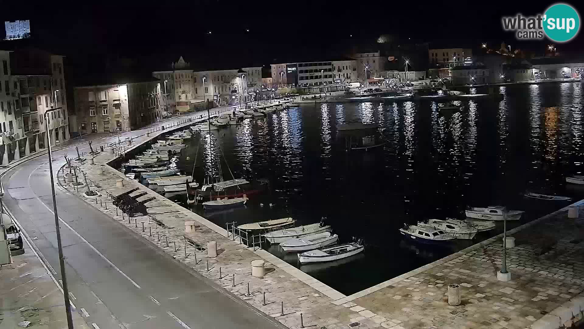 Webcam Senj – Panoramablick auf die Riva Senj