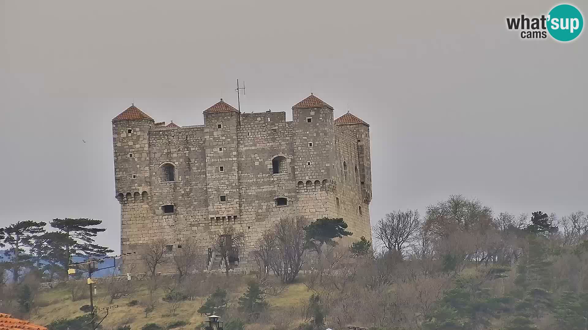 Webcam Senj – Panoramablick auf die Riva Senj