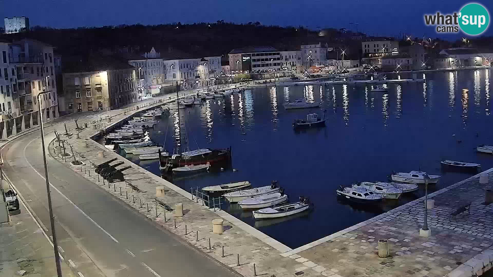 Livecam Senj – Vue panoramique de Senj riva