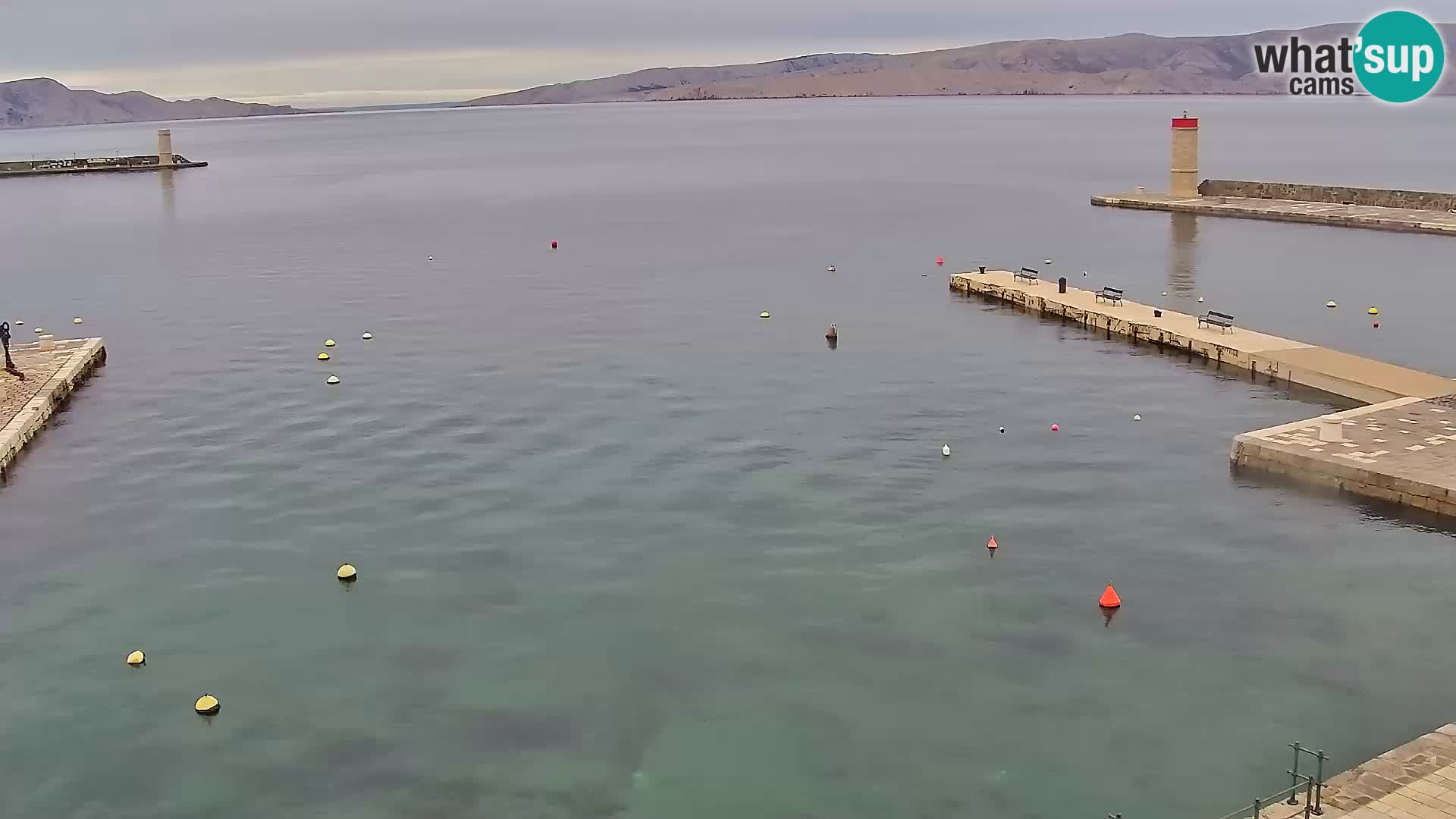 Webcam Segna – Panorama dell’lungomare di Senj