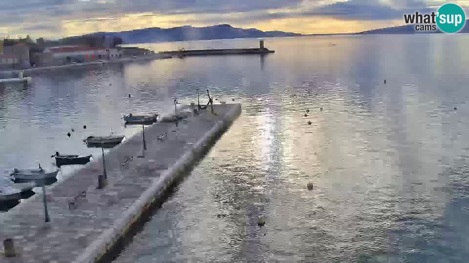 Kamera u živo Senj – Panoramski pogled na senjsku rivu