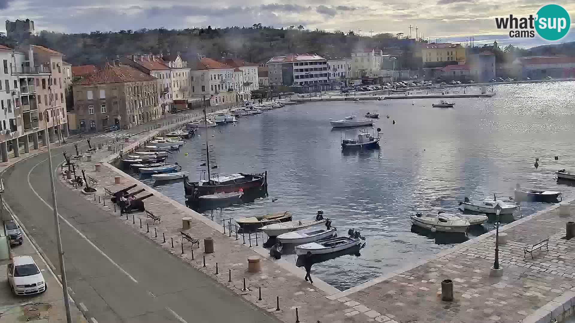 Livecam Senj – Vue panoramique de Senj riva