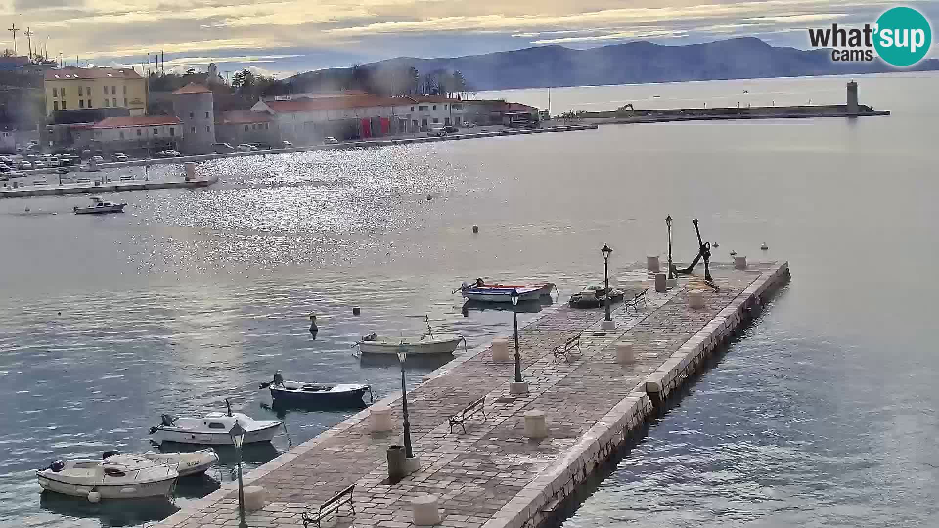 Senj Webcam – Panoramic view of Senj riva