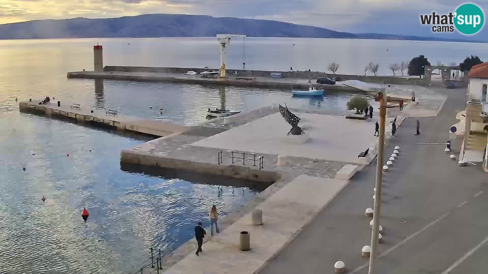 Senj camera en vivo – Vista panorámica de Senj riva