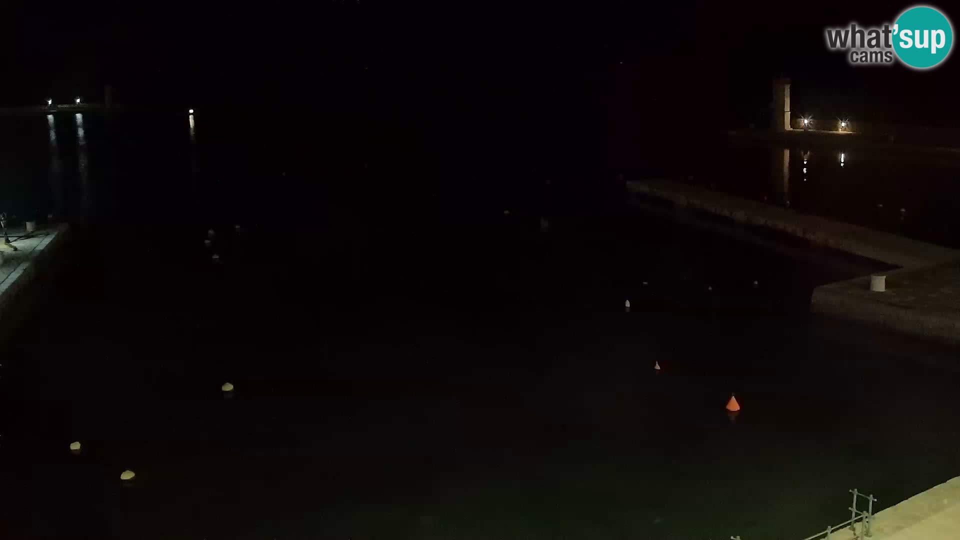 Webcam Senj – Panoramablick auf die Riva Senj