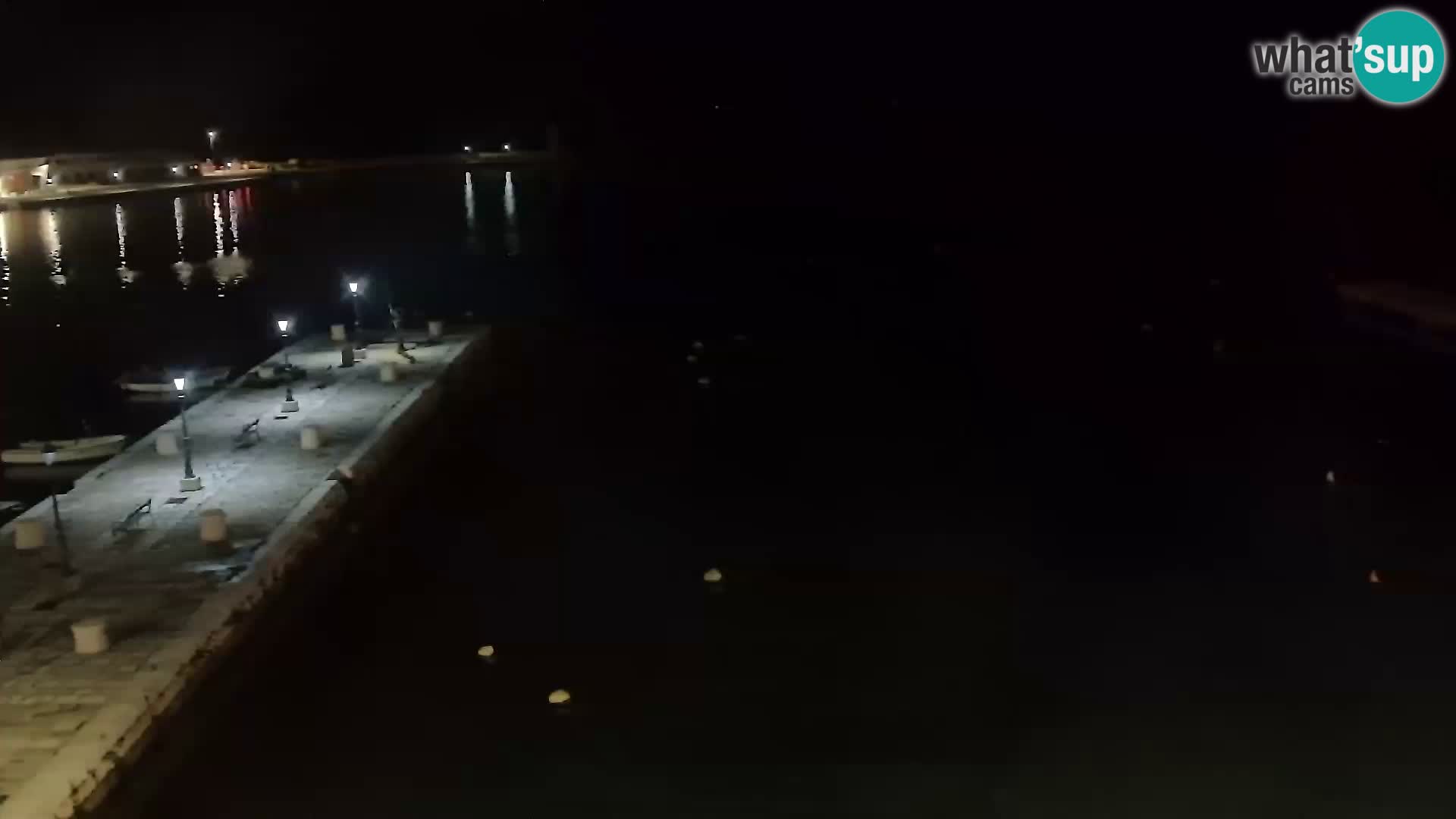 Webcam Senj – Panoramablick auf die Riva Senj