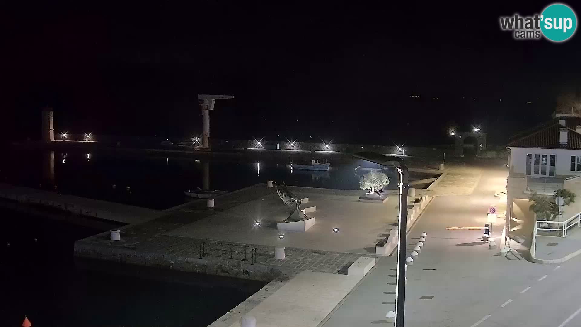 Webcam Senj – Panoramablick auf die Riva Senj