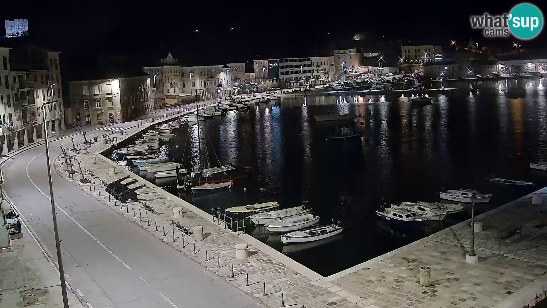 Livecam Senj – Vue panoramique de Senj riva