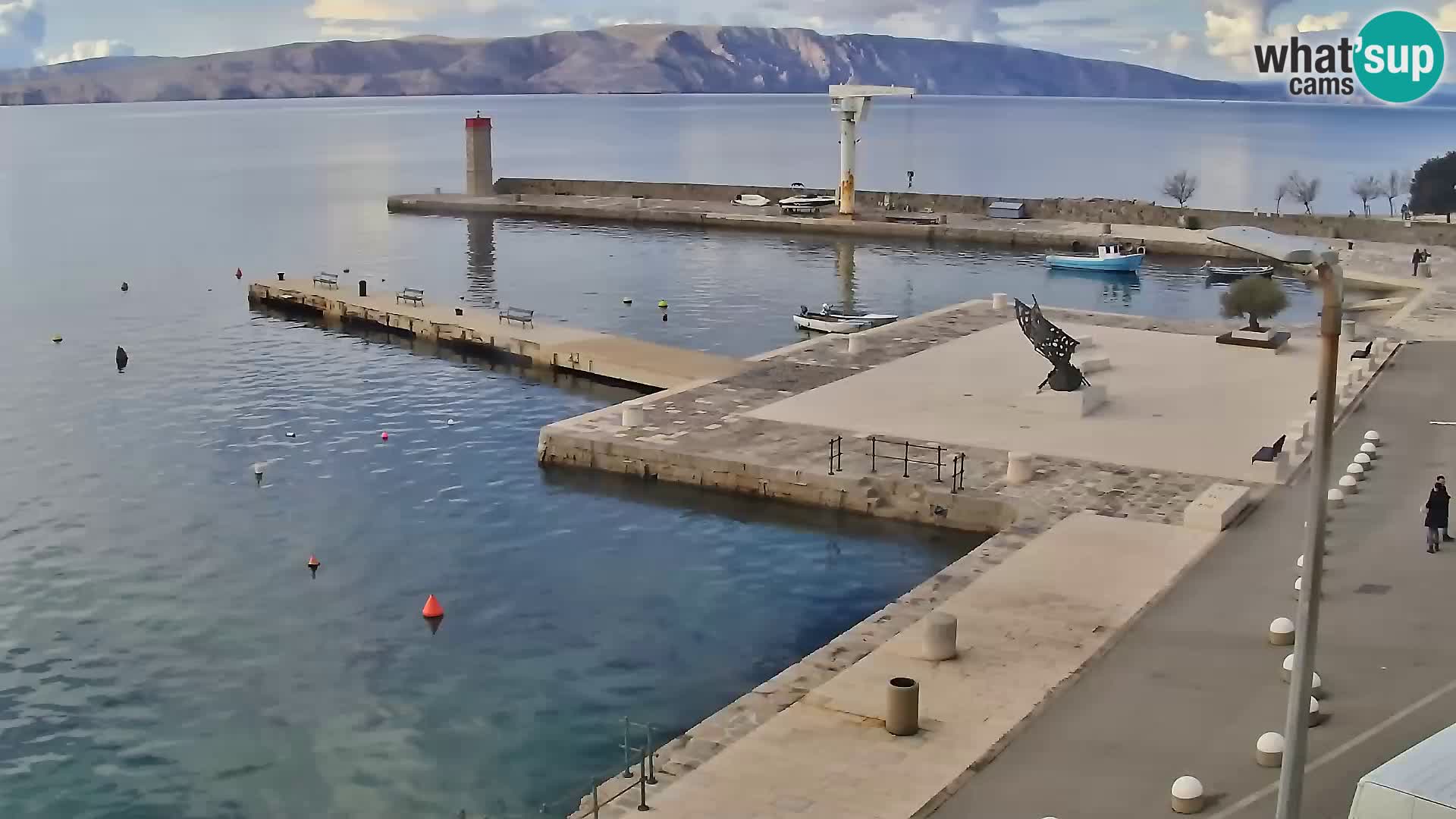 Kamera u živo Senj – Panoramski pogled na senjsku rivu