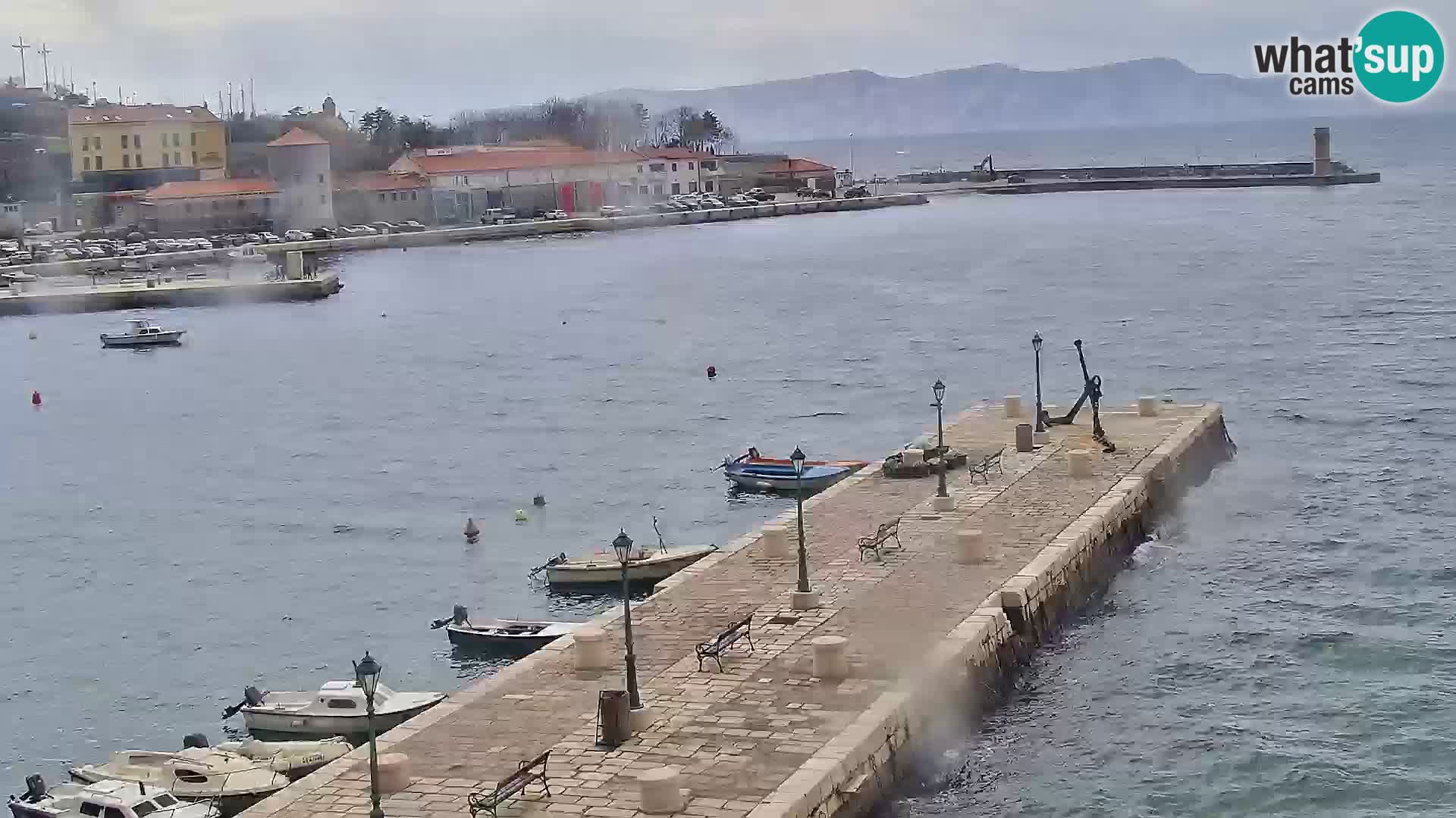 Kamera u živo Senj – Panoramski pogled na senjsku rivu