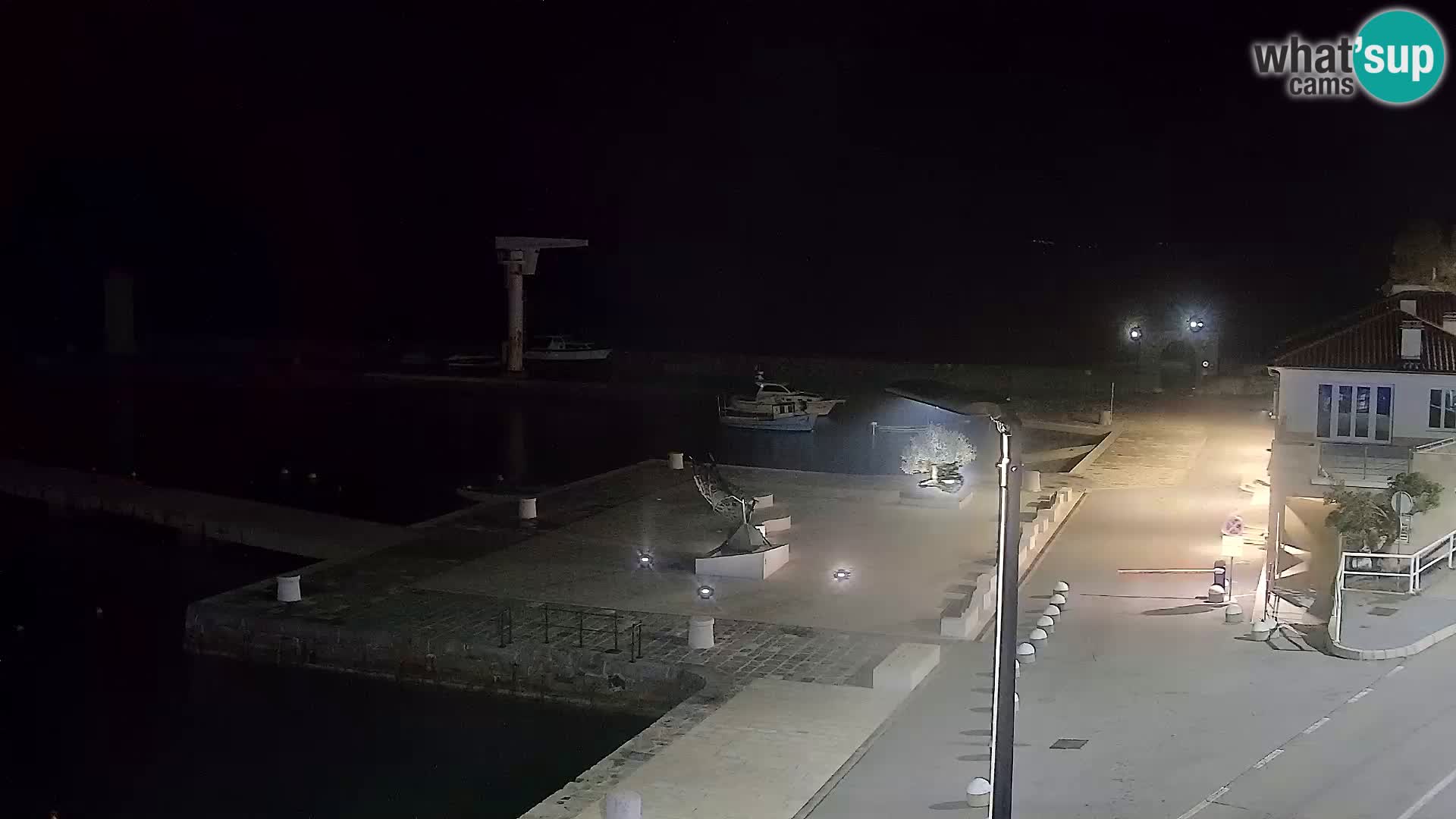 Livecam Senj – Vue panoramique de Senj riva