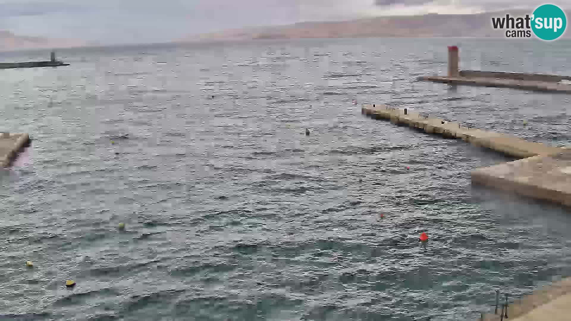 Livecam Senj – Vue panoramique de Senj riva