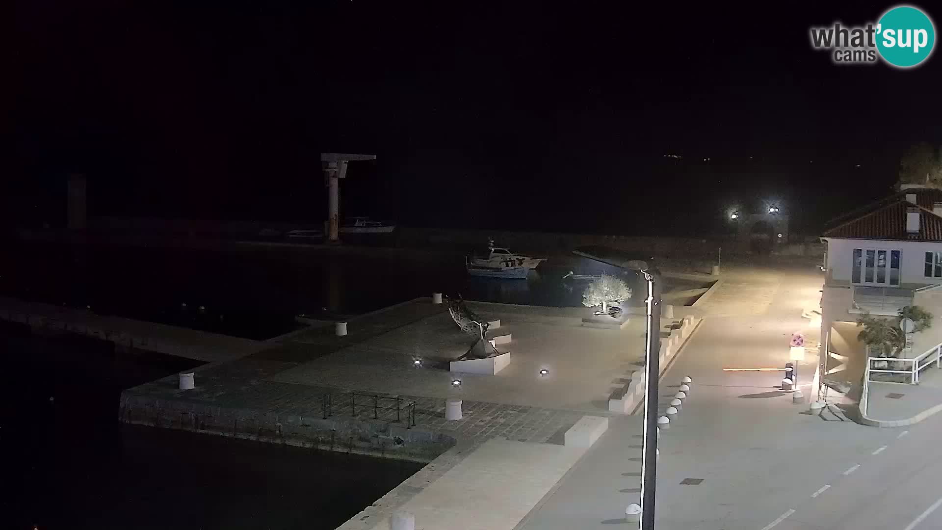 Livecam Senj – Vue panoramique de Senj riva