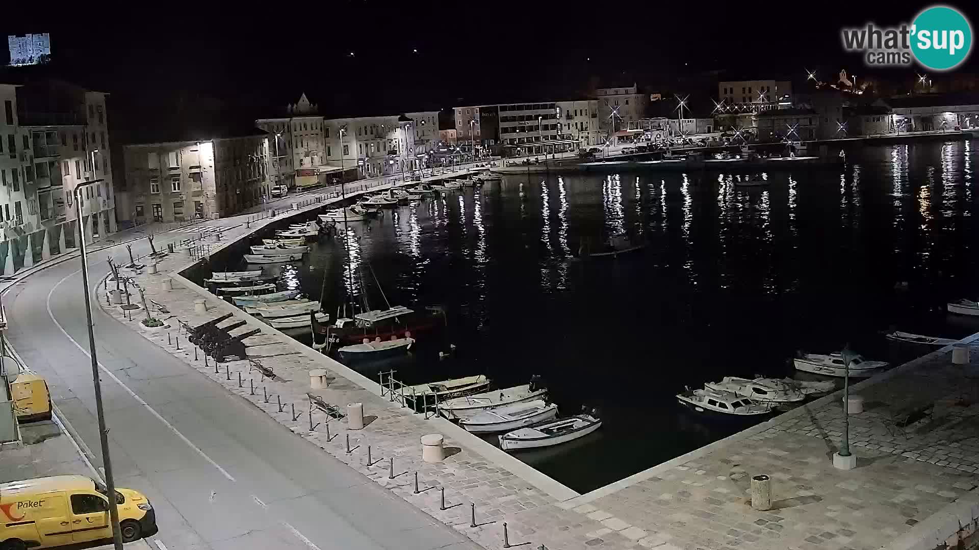 Kamera u živo Senj – Panoramski pogled na senjsku rivu