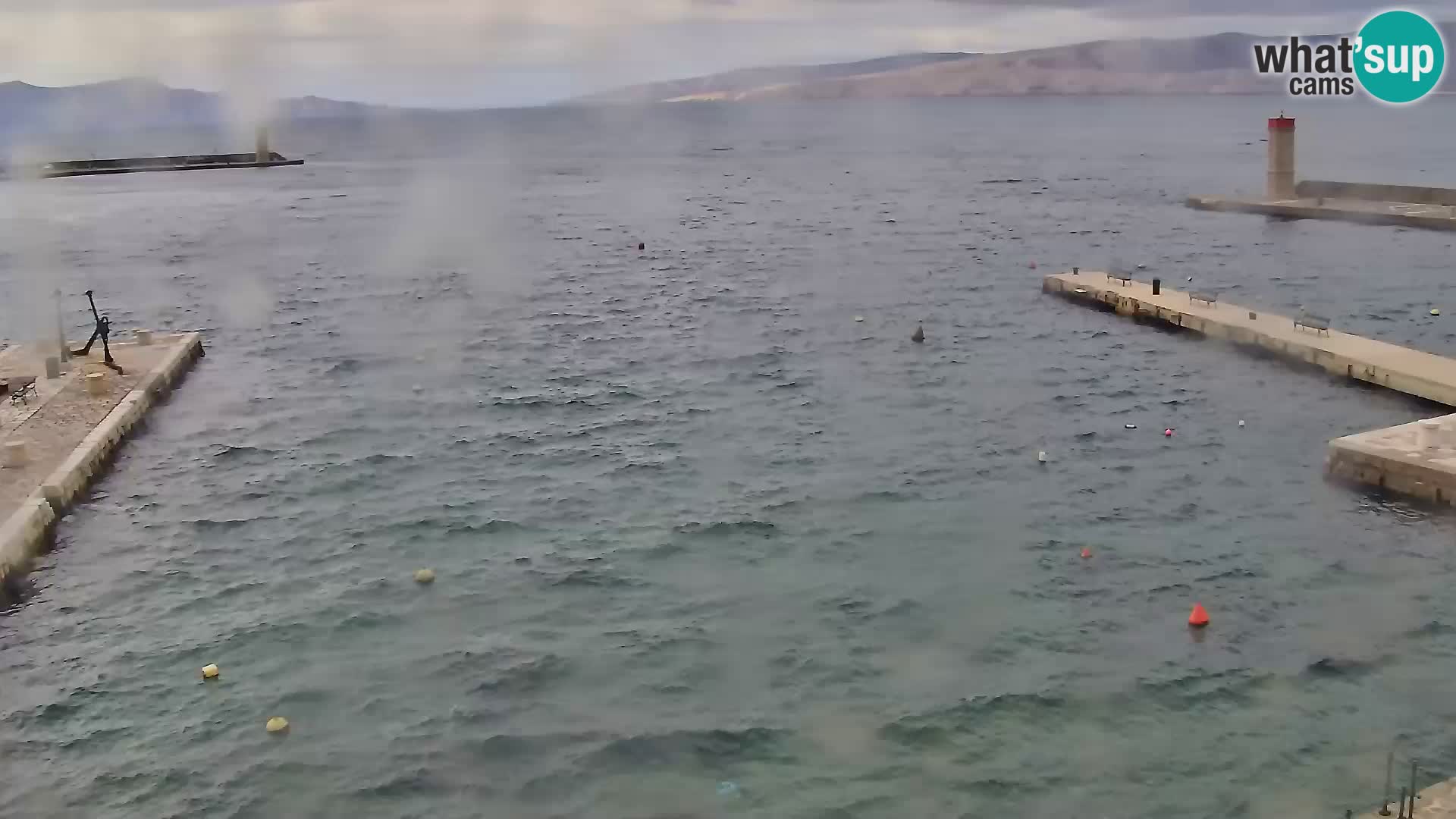 Webcam Senj – Panoramablick auf die Riva Senj