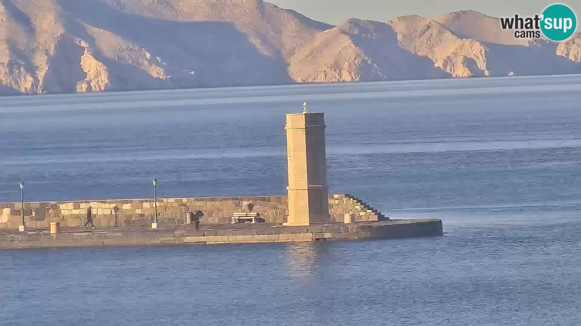 Kamera u živo Senj – Panoramski pogled na senjsku rivu