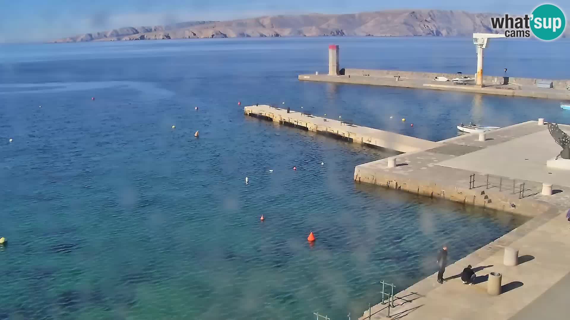 Livecam Senj – Vue panoramique de Senj riva