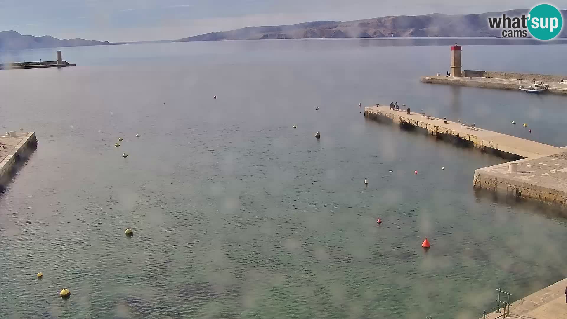 Webcam Senj – Panoramablick auf die Riva Senj