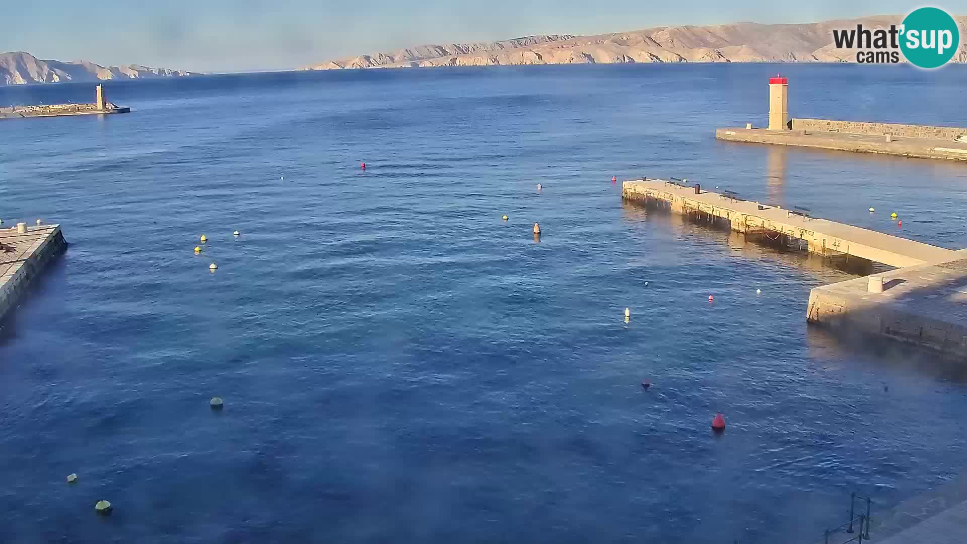 Webcam Senj – Panoramablick auf die Riva Senj