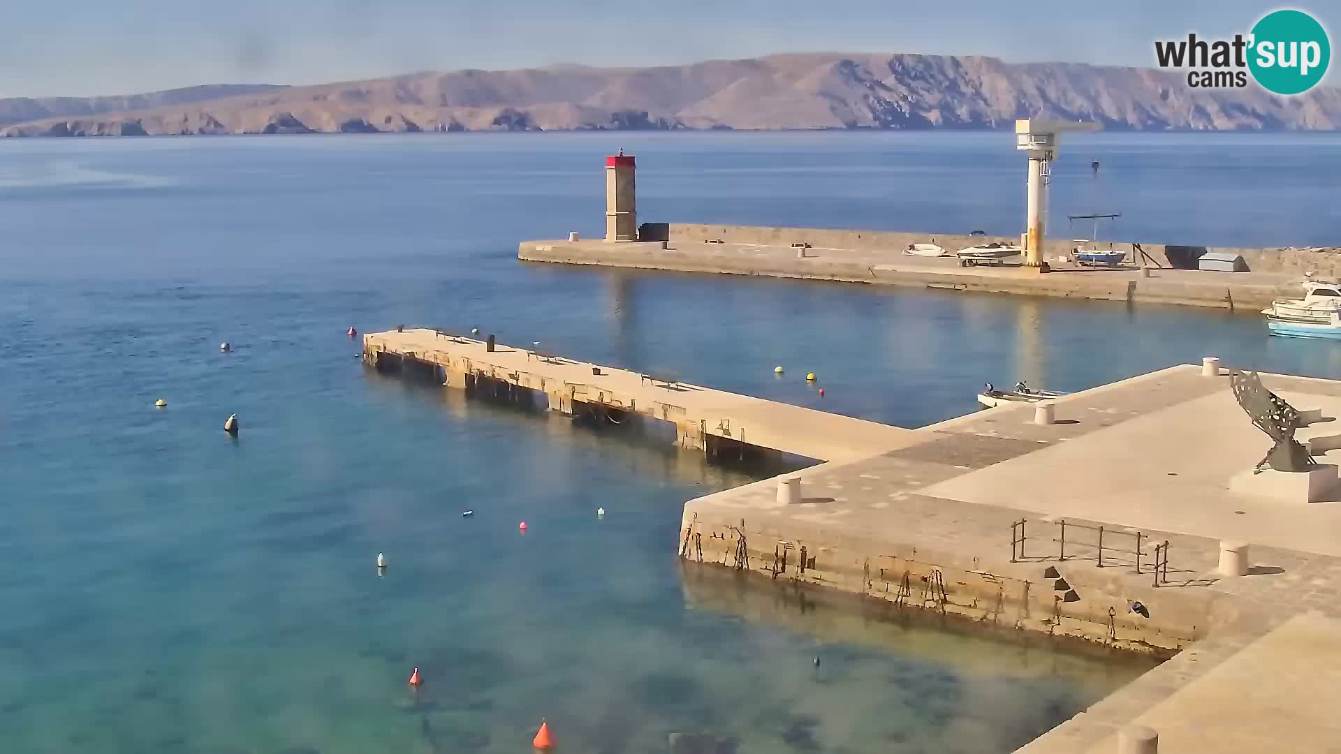 Livecam Senj – Vue panoramique de Senj riva