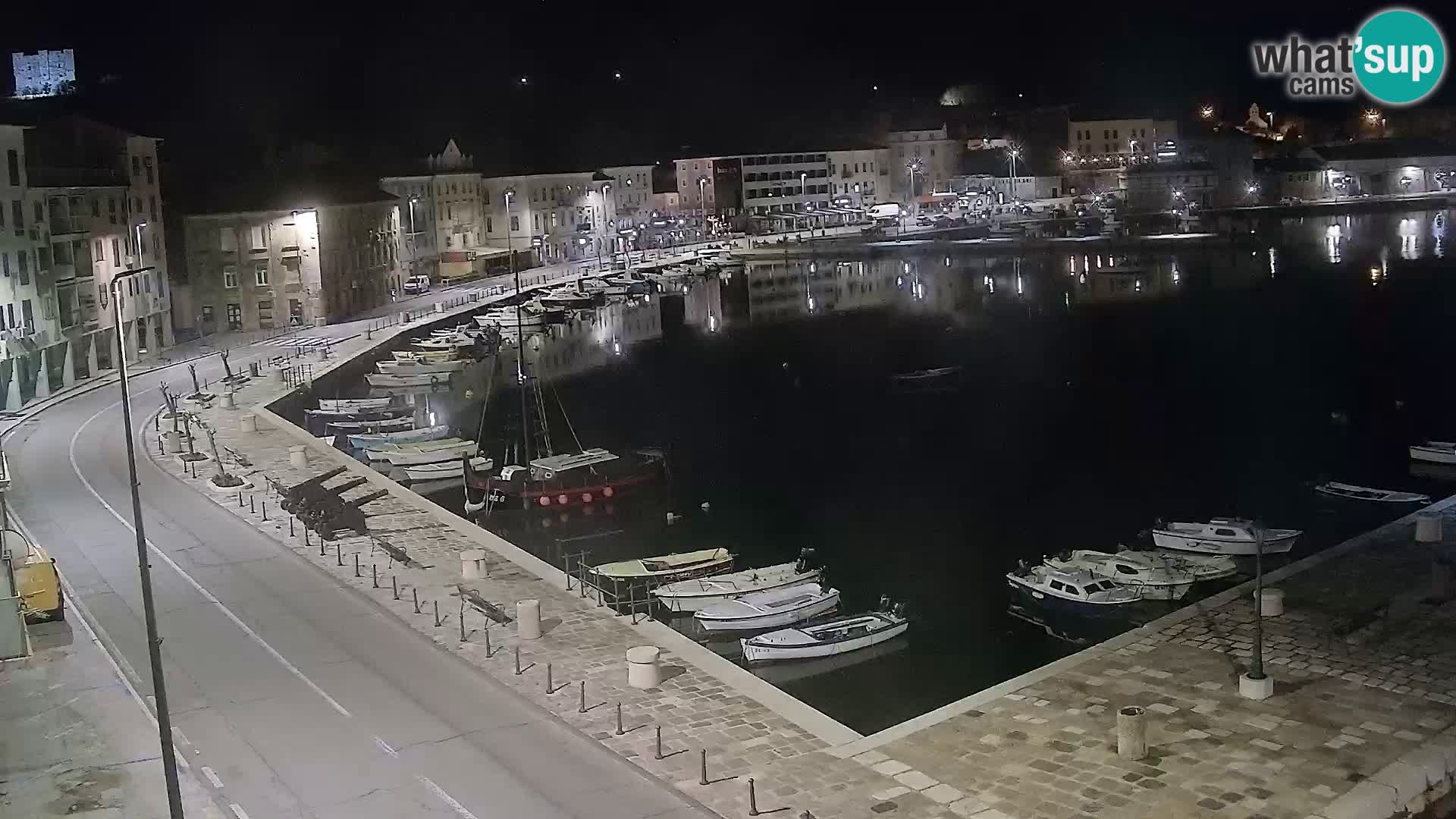 Webcam Senj – Panoramablick auf die Riva Senj