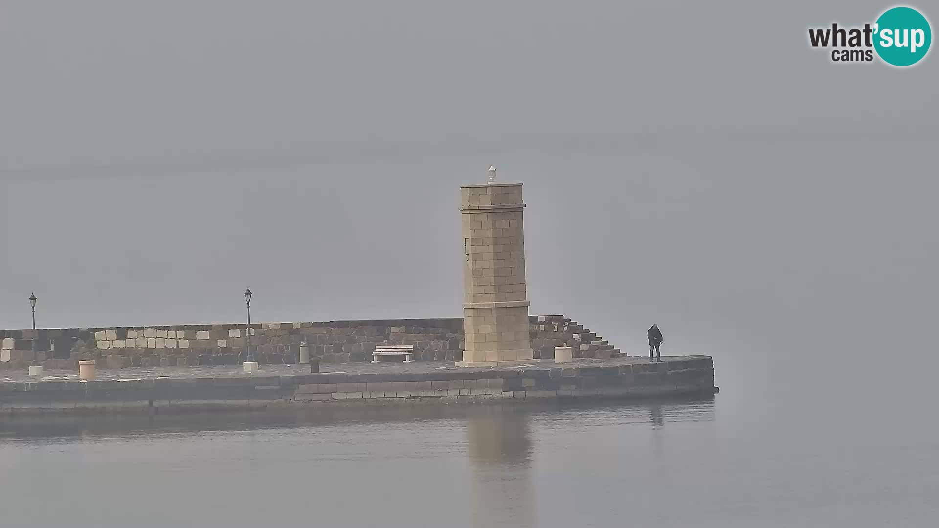 Webcam Senj – Panoramablick auf die Riva Senj