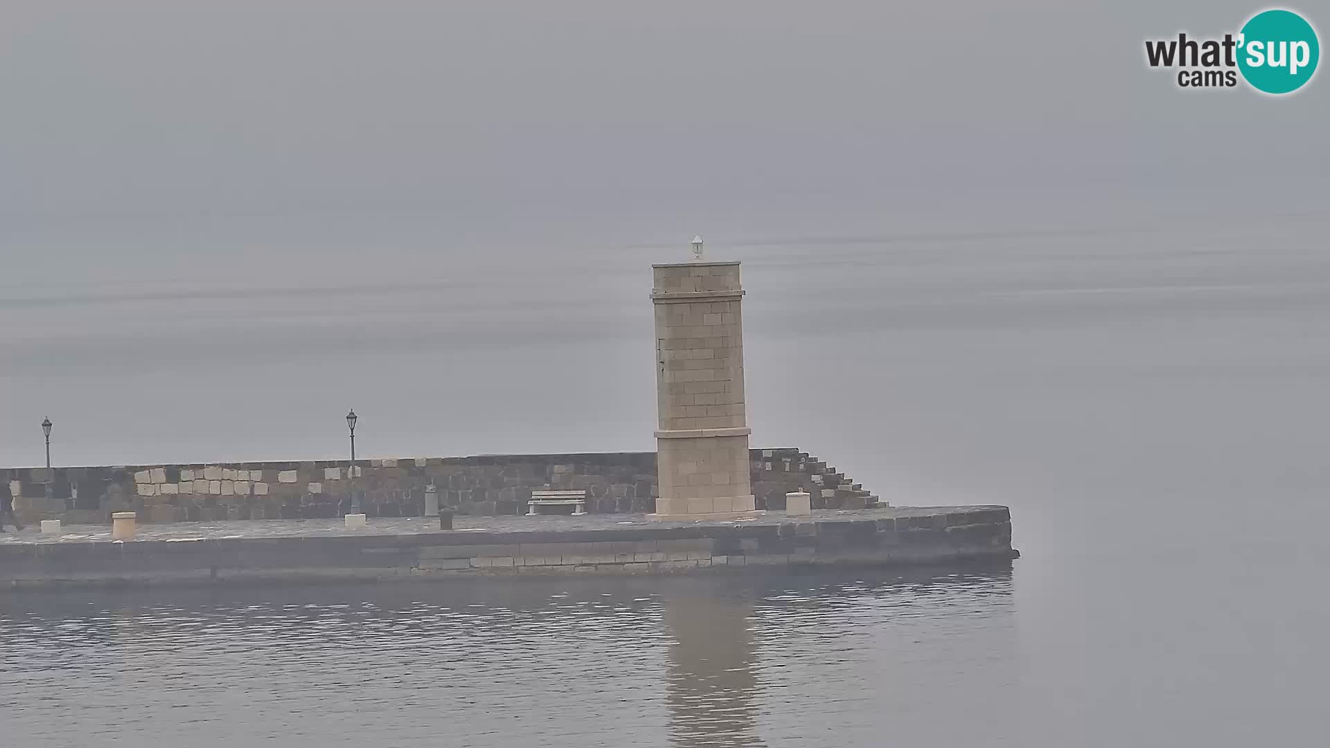 Webcam Senj – Panoramablick auf die Riva Senj