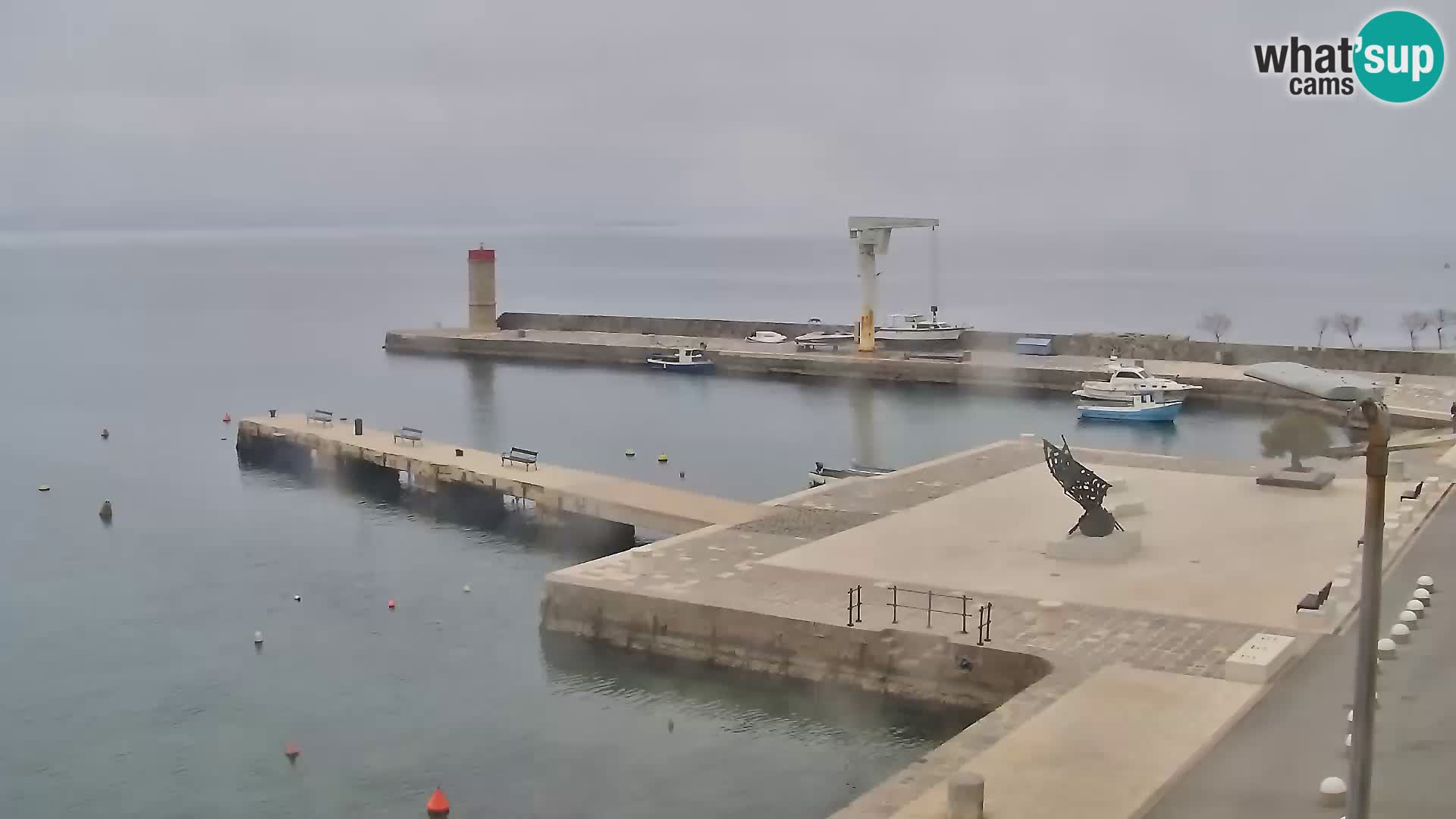 Kamera u živo Senj – Panoramski pogled na senjsku rivu