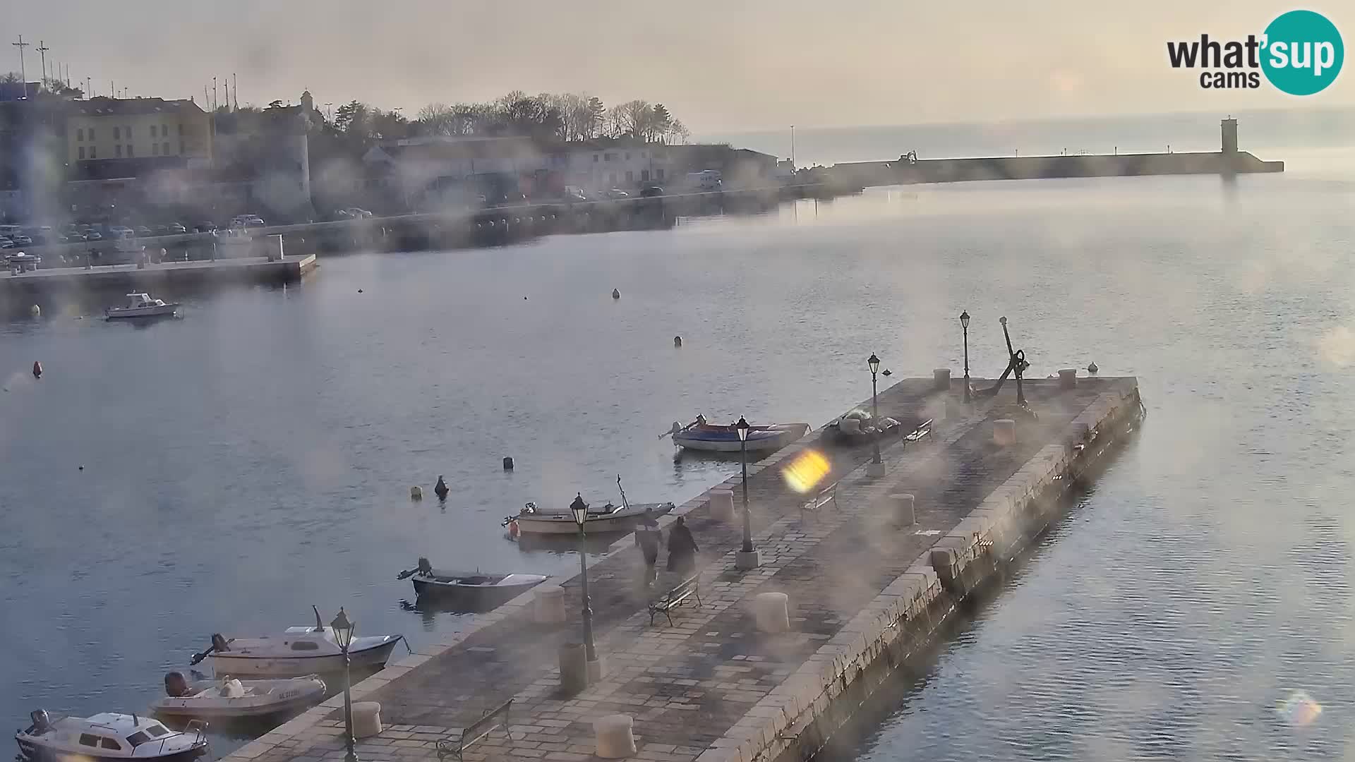 Livecam Senj – Vue panoramique de Senj riva