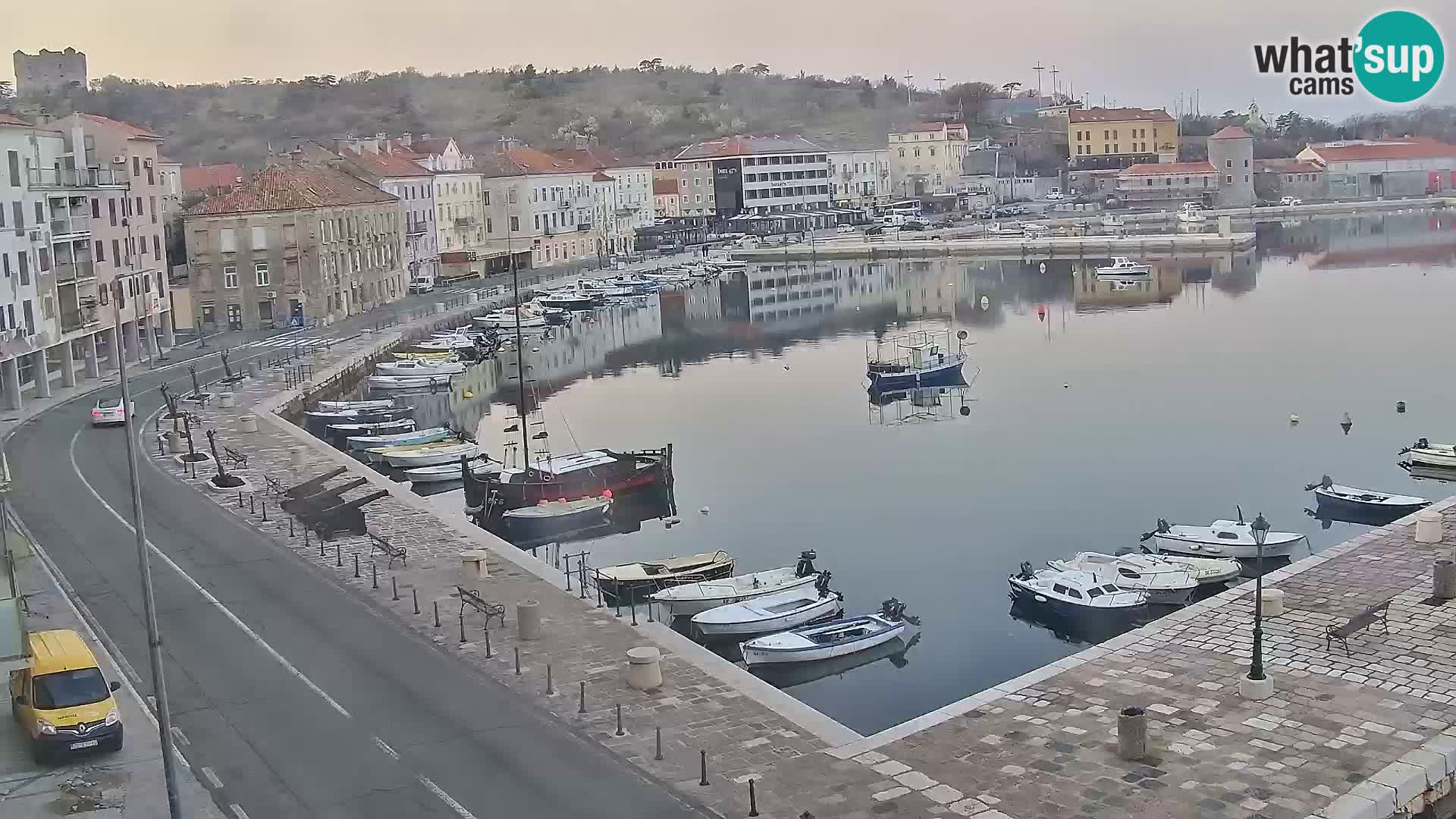 Webcam Senj – Panoramablick auf die Riva Senj