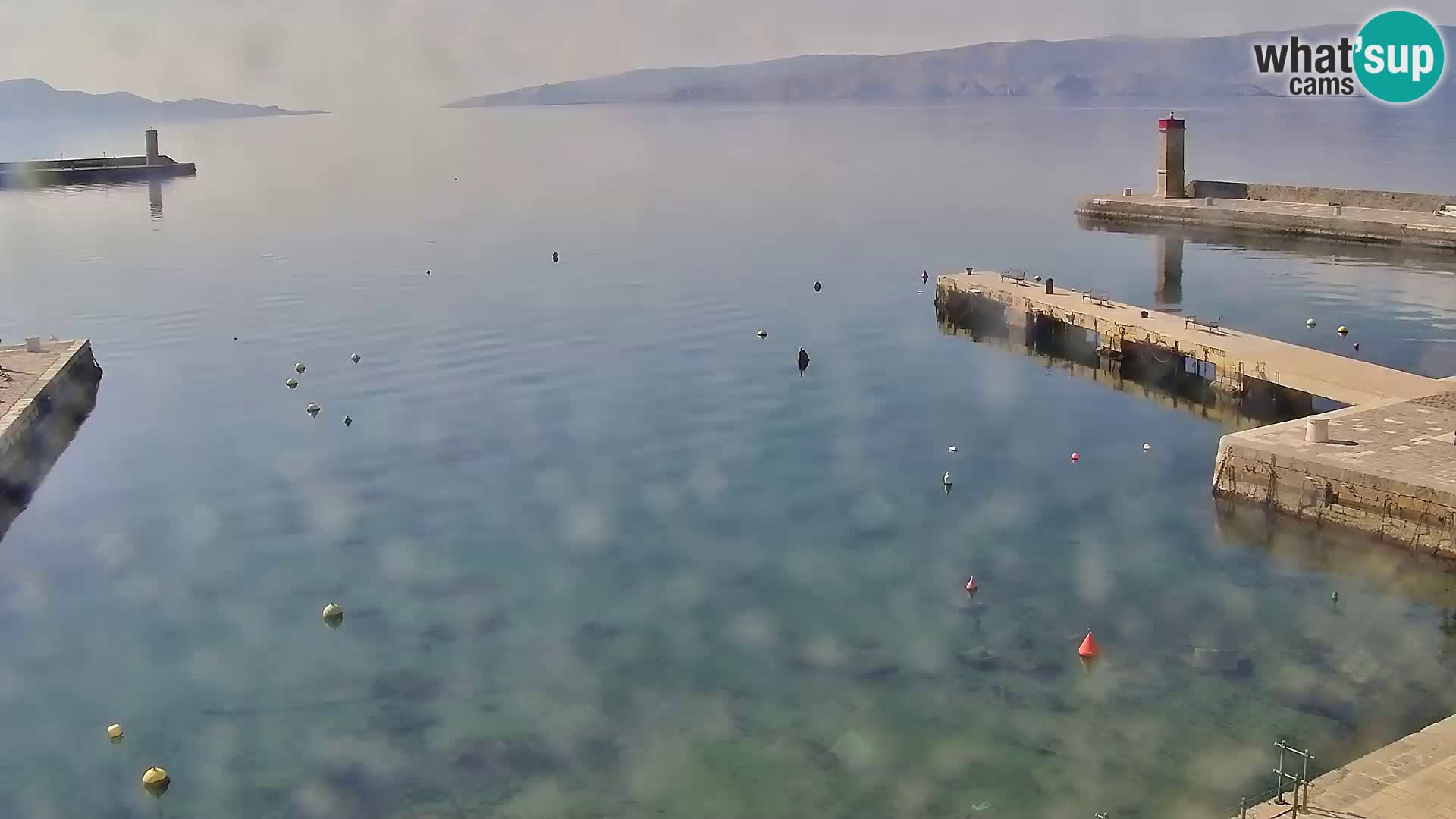 Livecam Senj – Vue panoramique de Senj riva