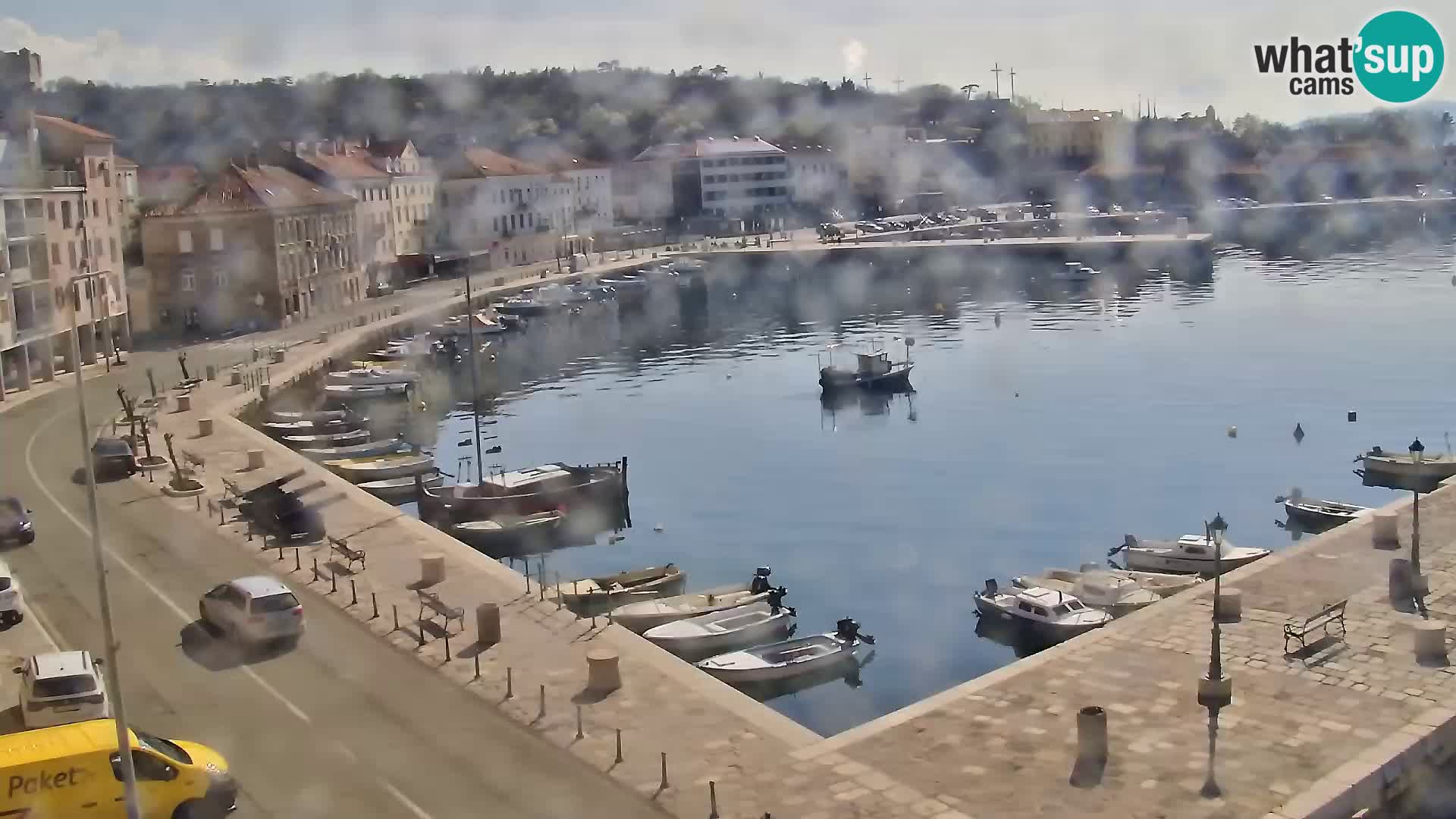 Webcam Senj – Panoramablick auf die Riva Senj