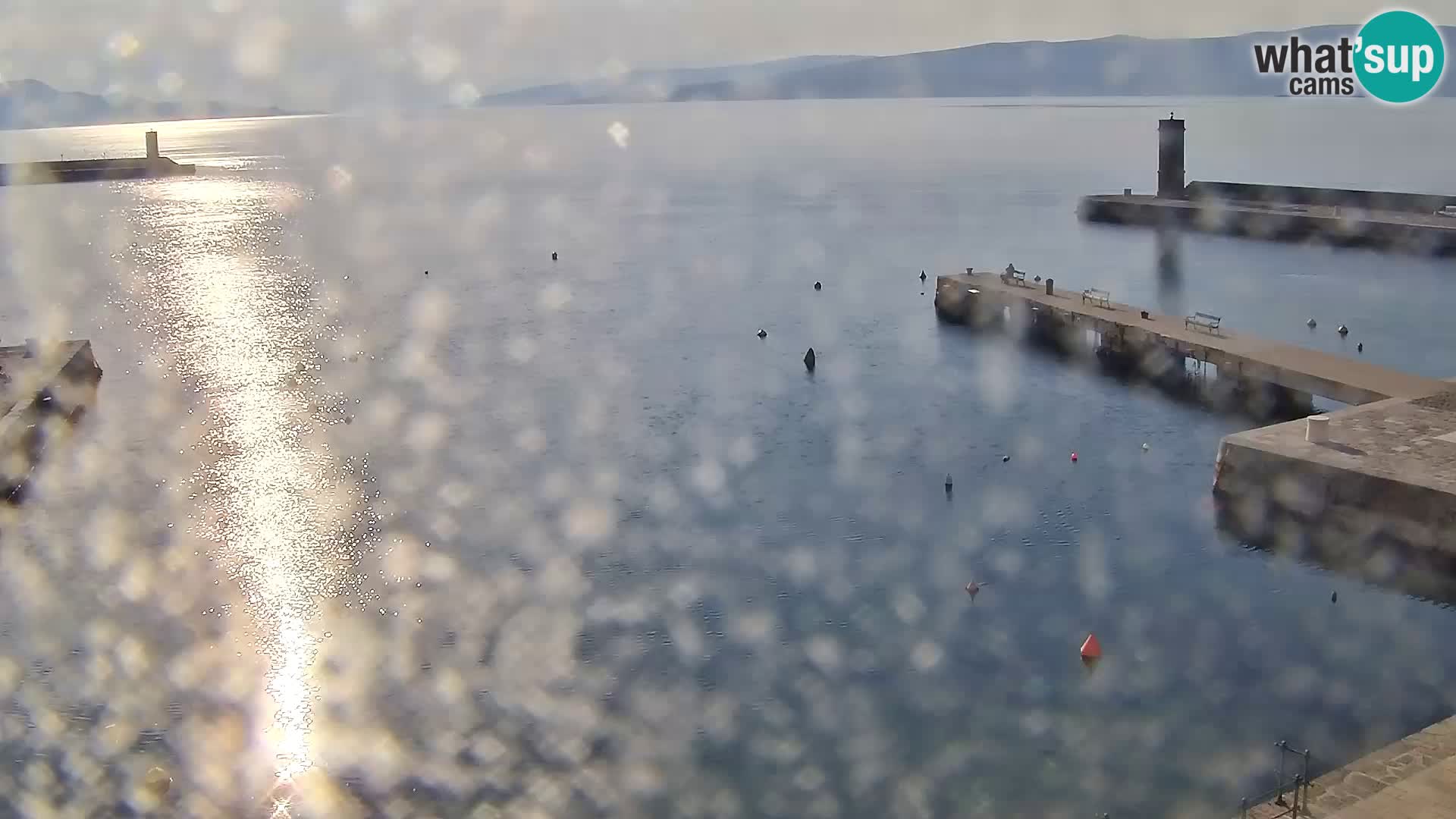 Webcam Senj – Panoramablick auf die Riva Senj