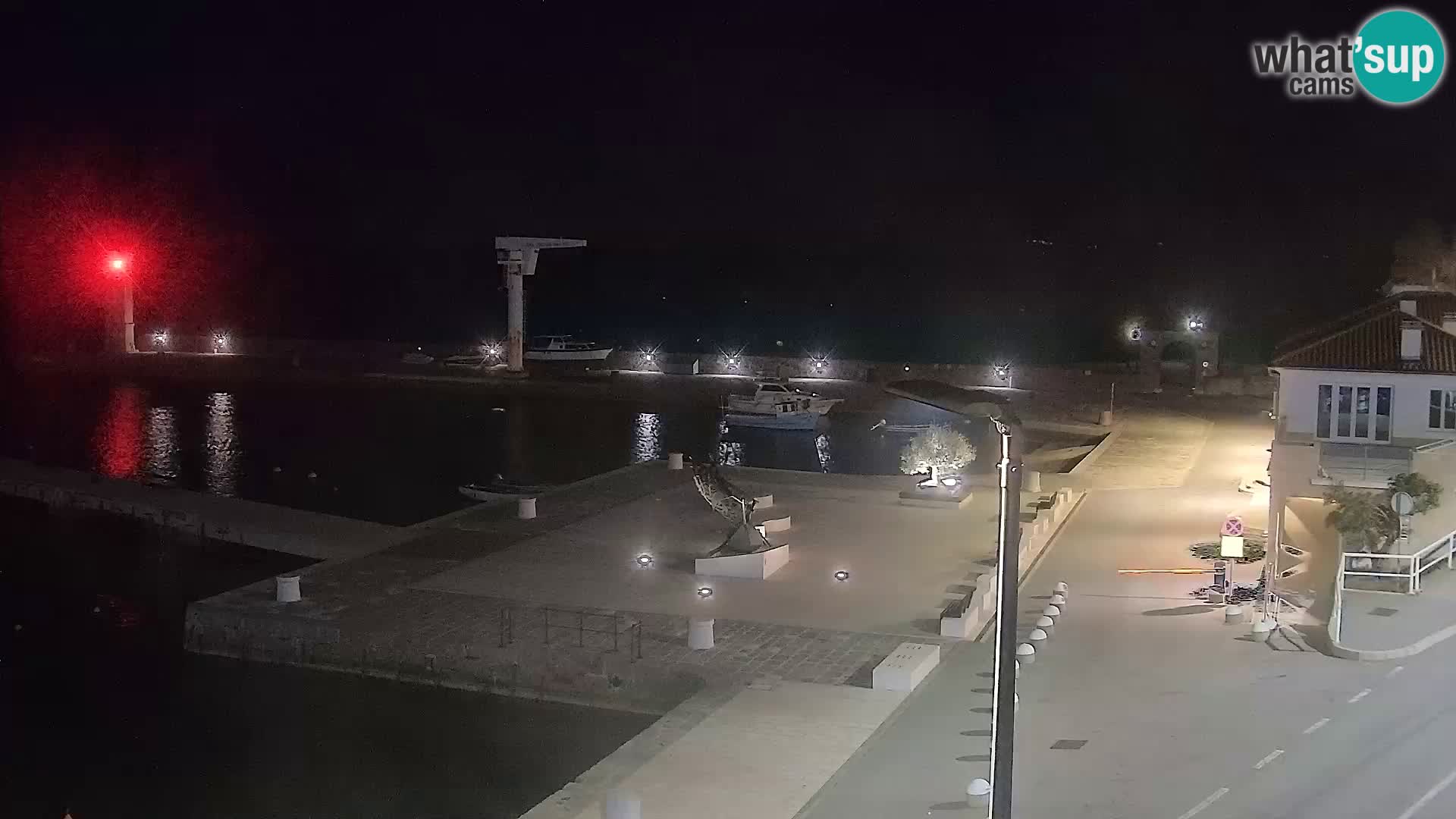 Webcam Senj – Panoramablick auf die Riva Senj